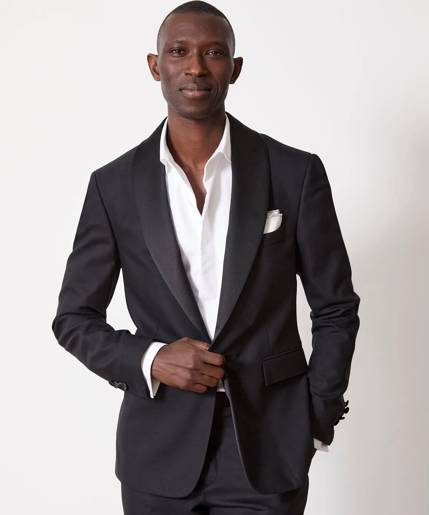 Italian Shawl Collar Tuxedo in Black