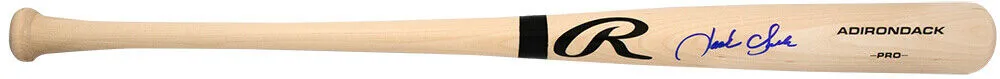 Jack Clark Signed Rawlings Pro Stick Blonde Baseball Bat - (SCHWARTZ COA)
