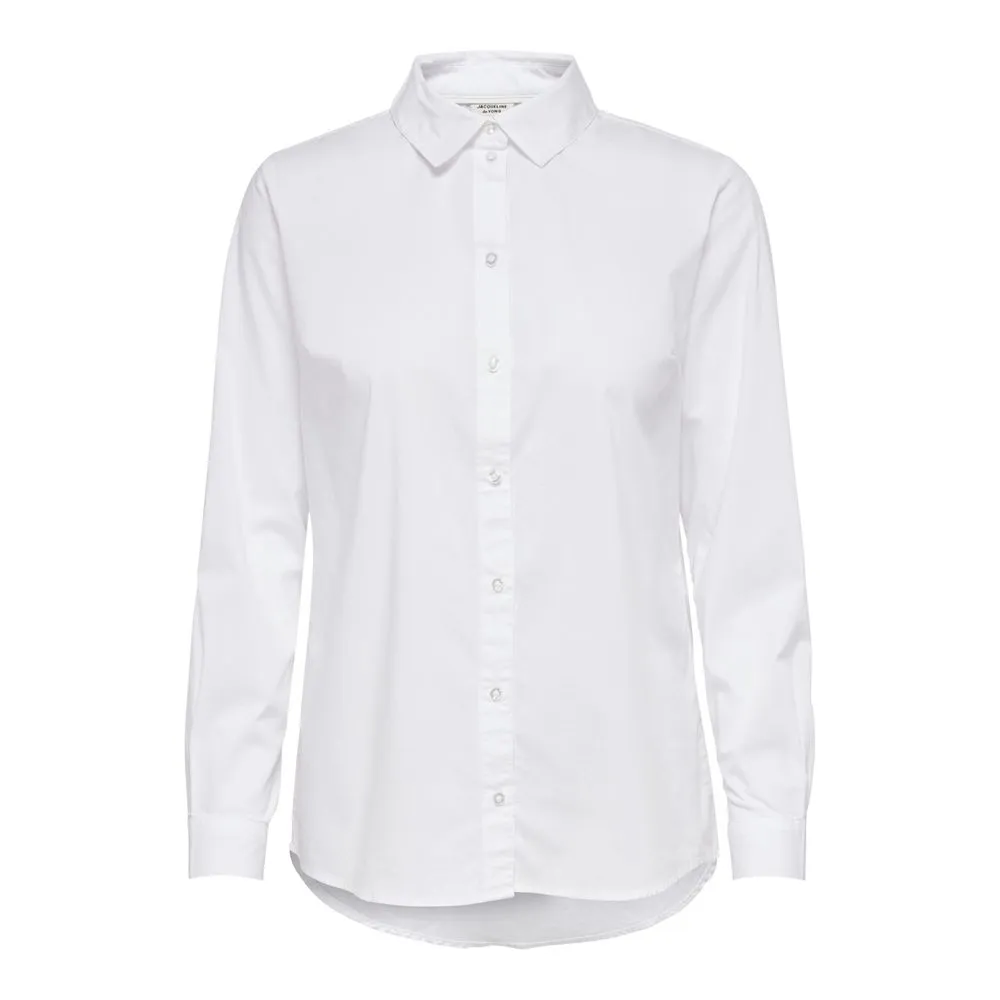 Jacqueline De Yong White Cotton Shirt