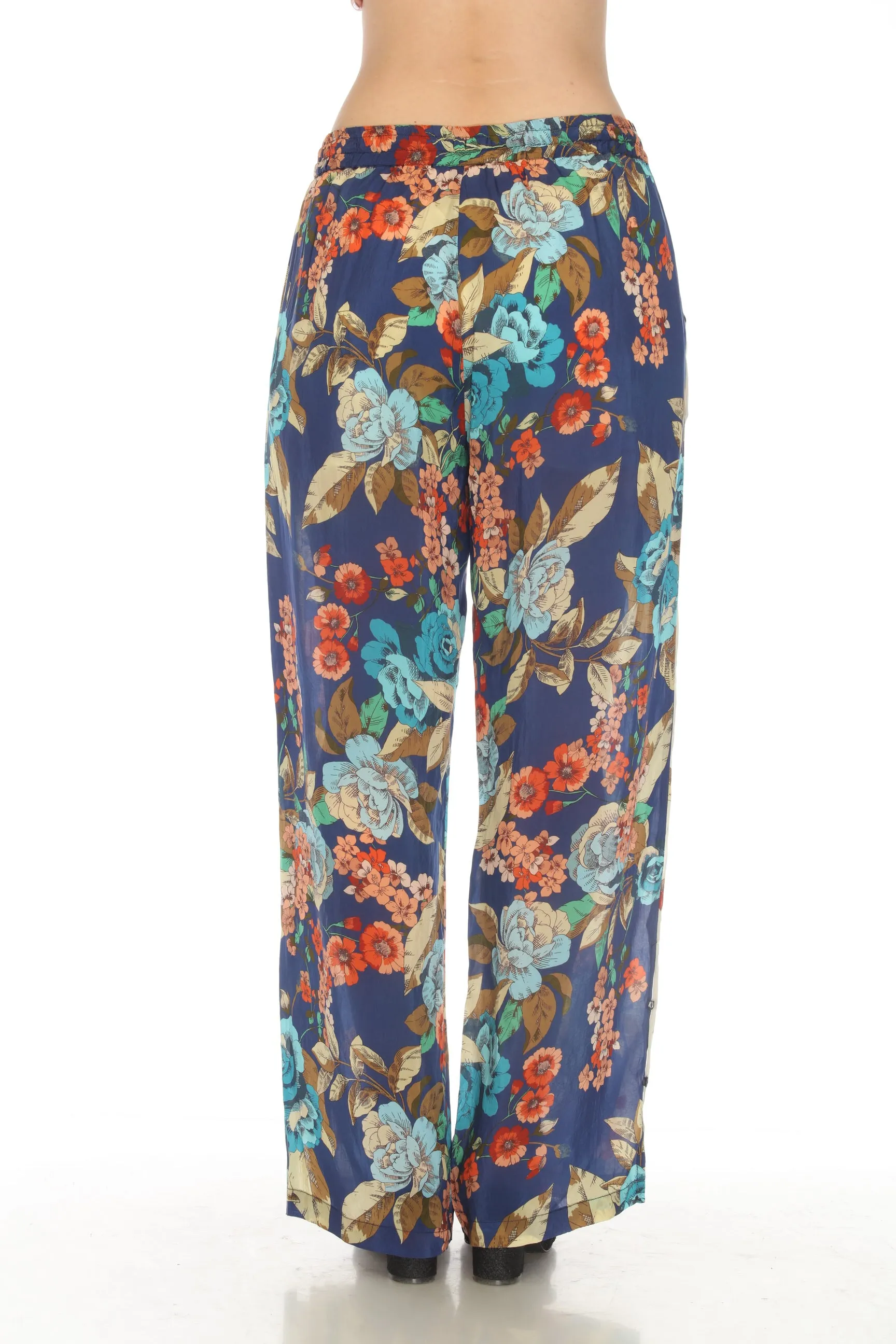 Johnny Was Emma Divine Floral Pull On Pants Boho Chic R69222-6