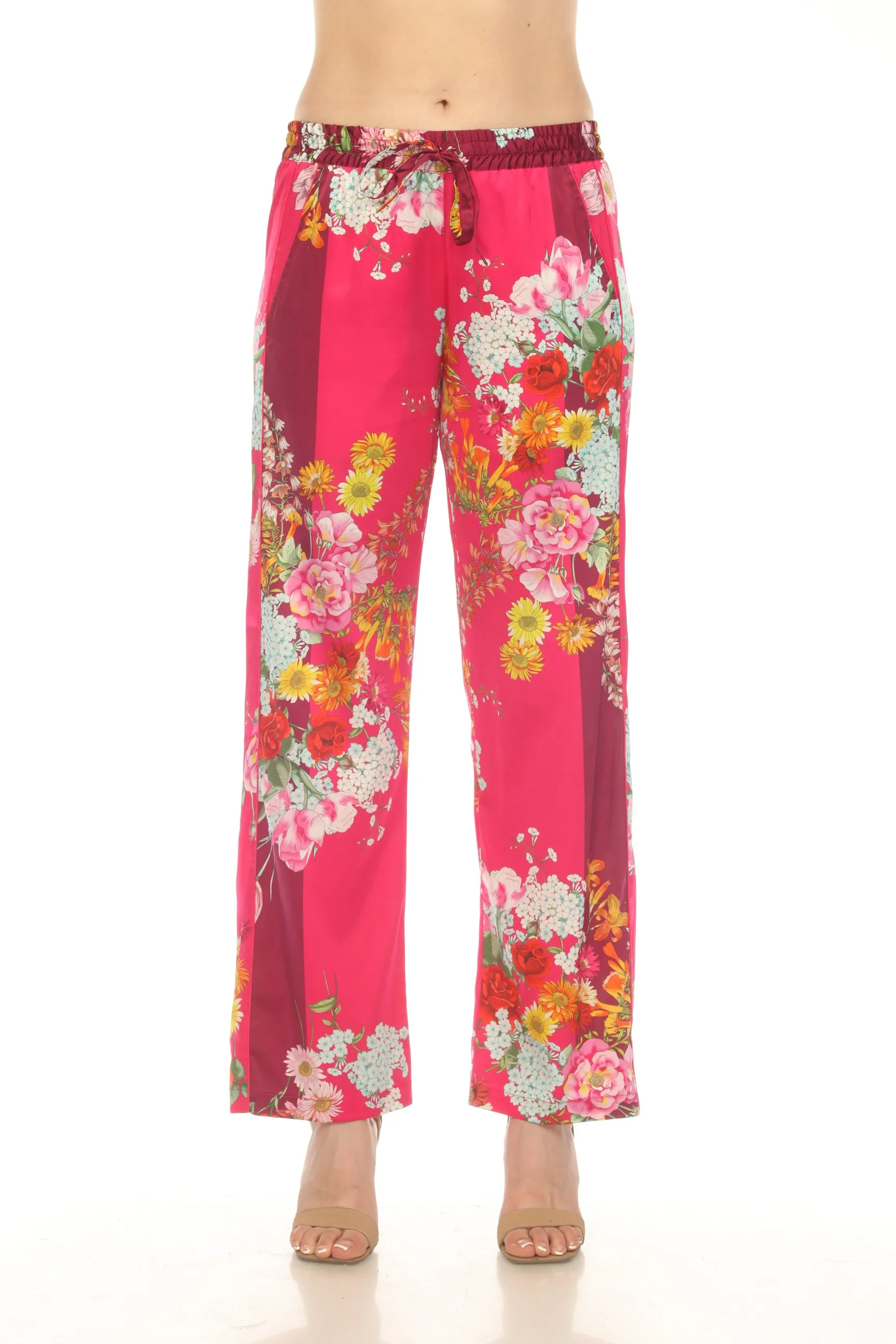 Johnny Was Golden Bouquet Divine Pull On Wide Leg Pants Boho Chic C62023B3