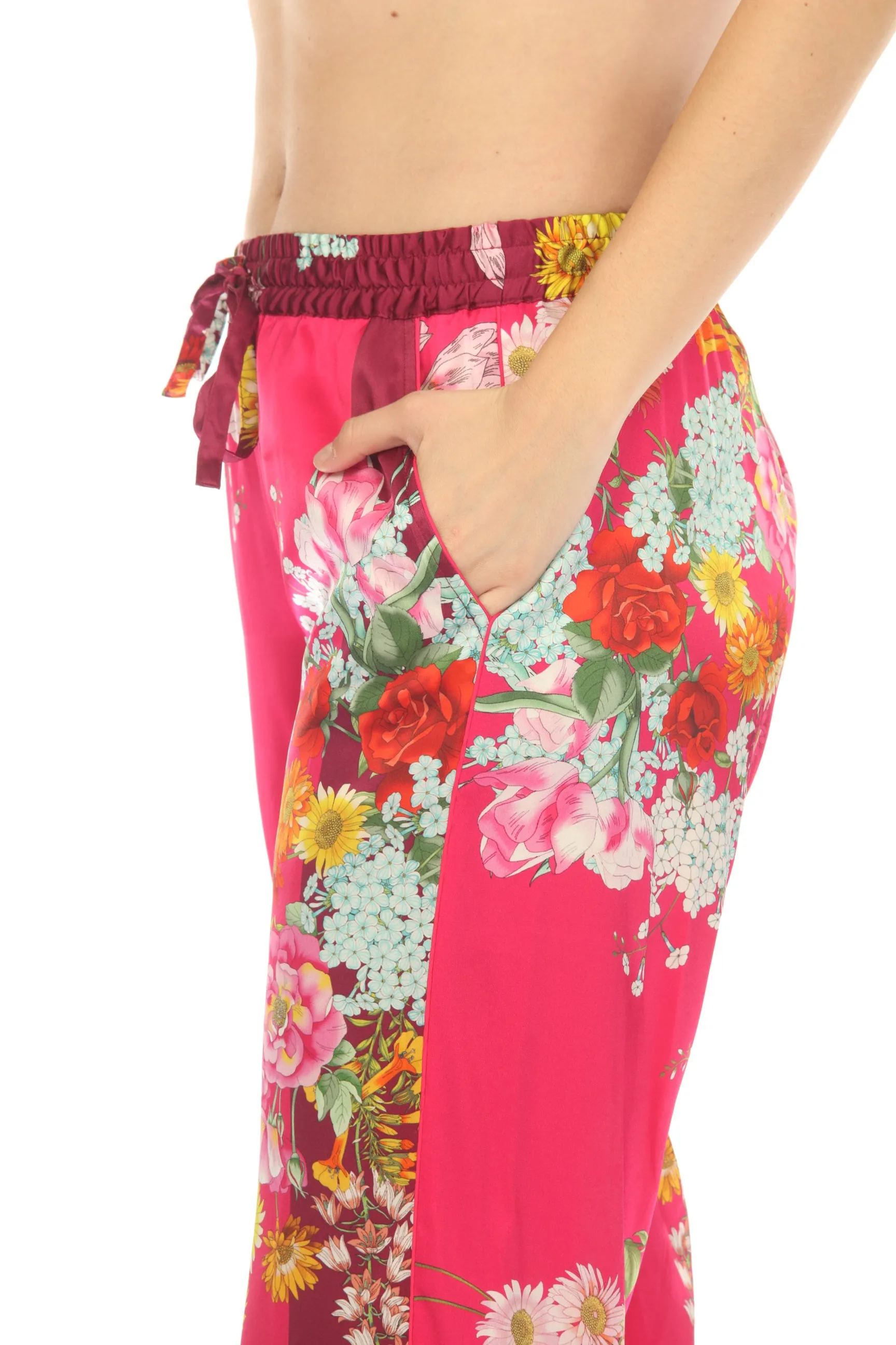 Johnny Was Golden Bouquet Divine Pull On Wide Leg Pants Boho Chic C62023B3