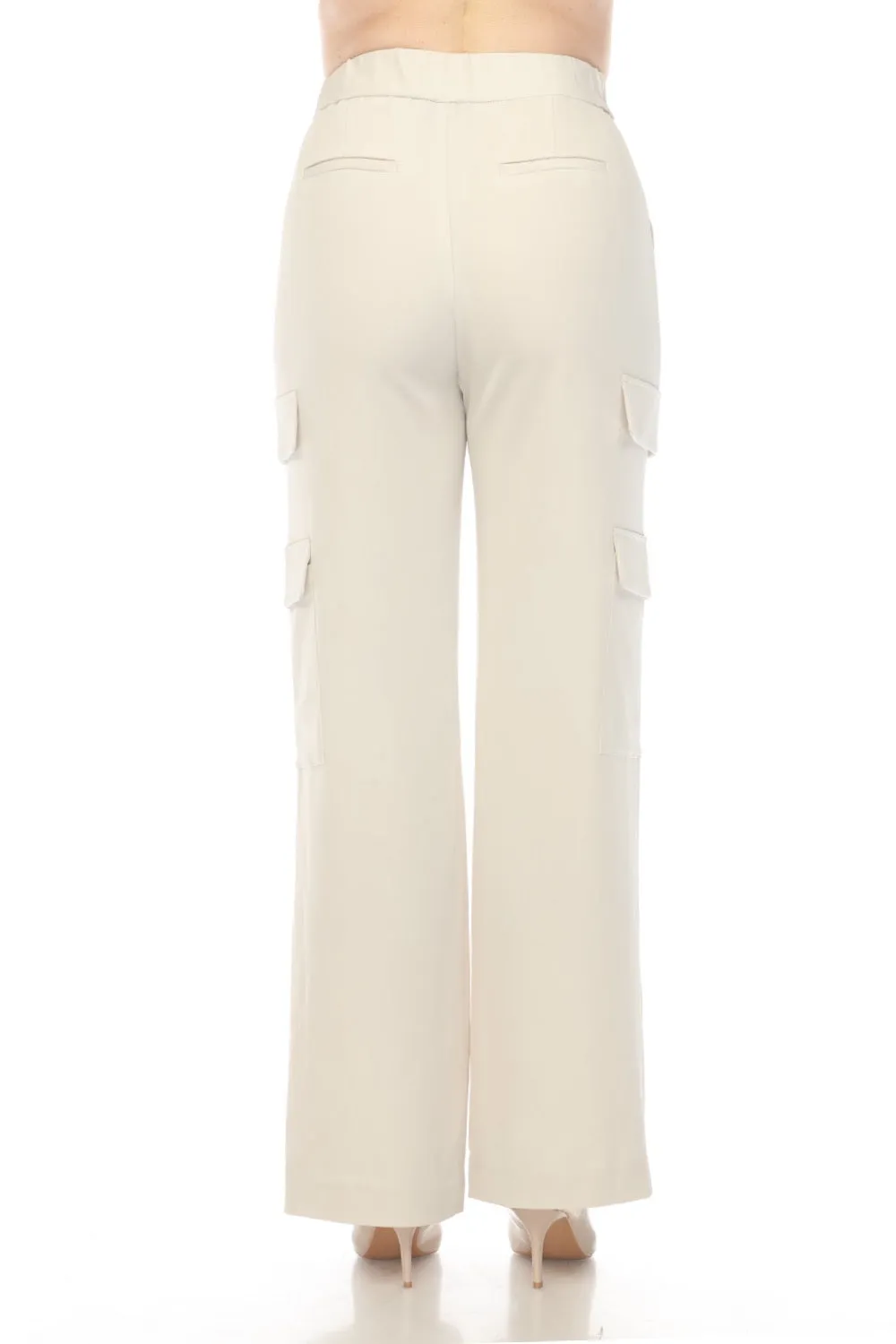 Joseph Ribkoff Moonstone Comfort Waist Wide Leg Cargo Pants 241926
