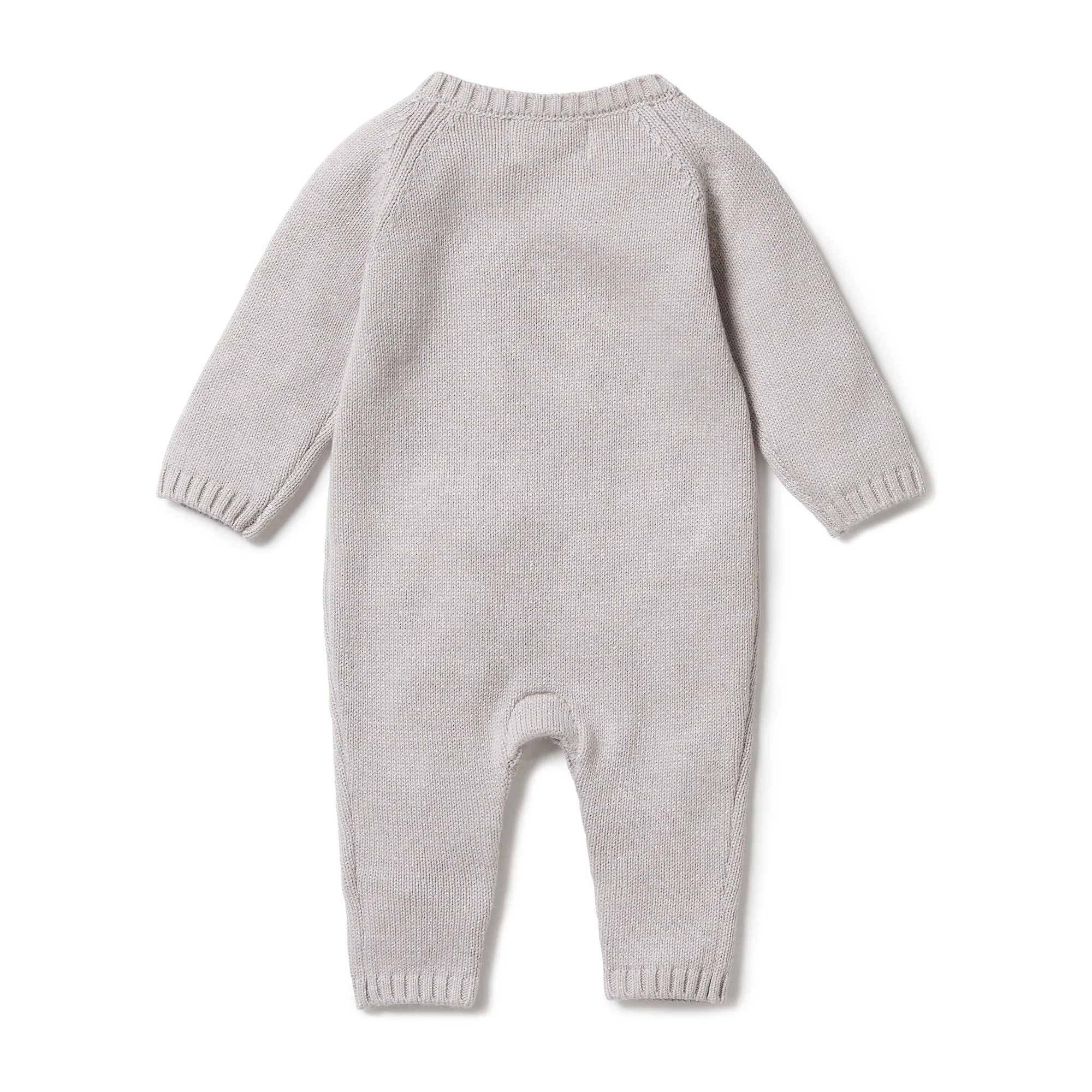 Knitted Cable Growsuit - Nimbus Cloud