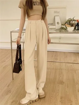 Korean baggy pants- Off white