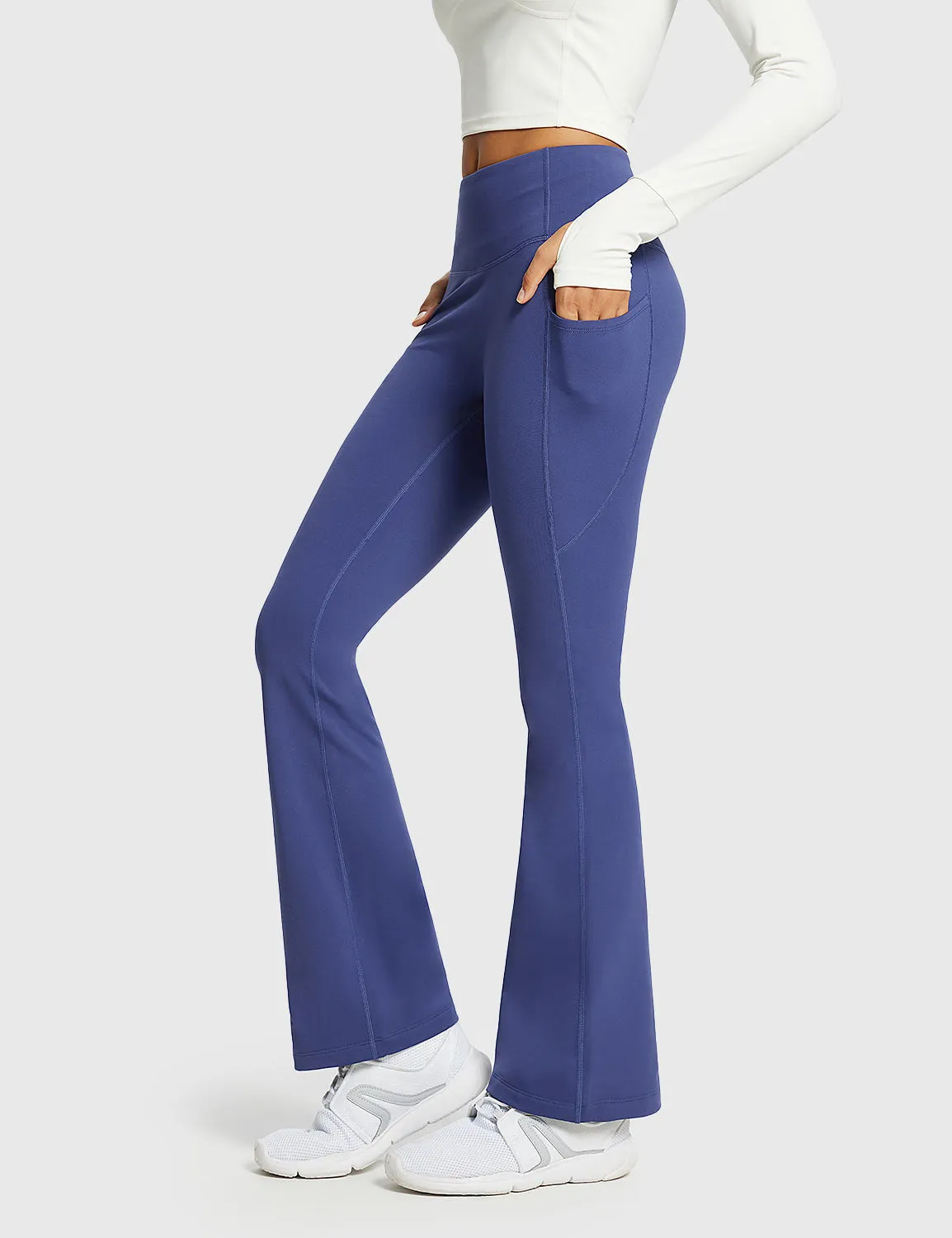 Laureate High-Rise Thermal Flared Pants