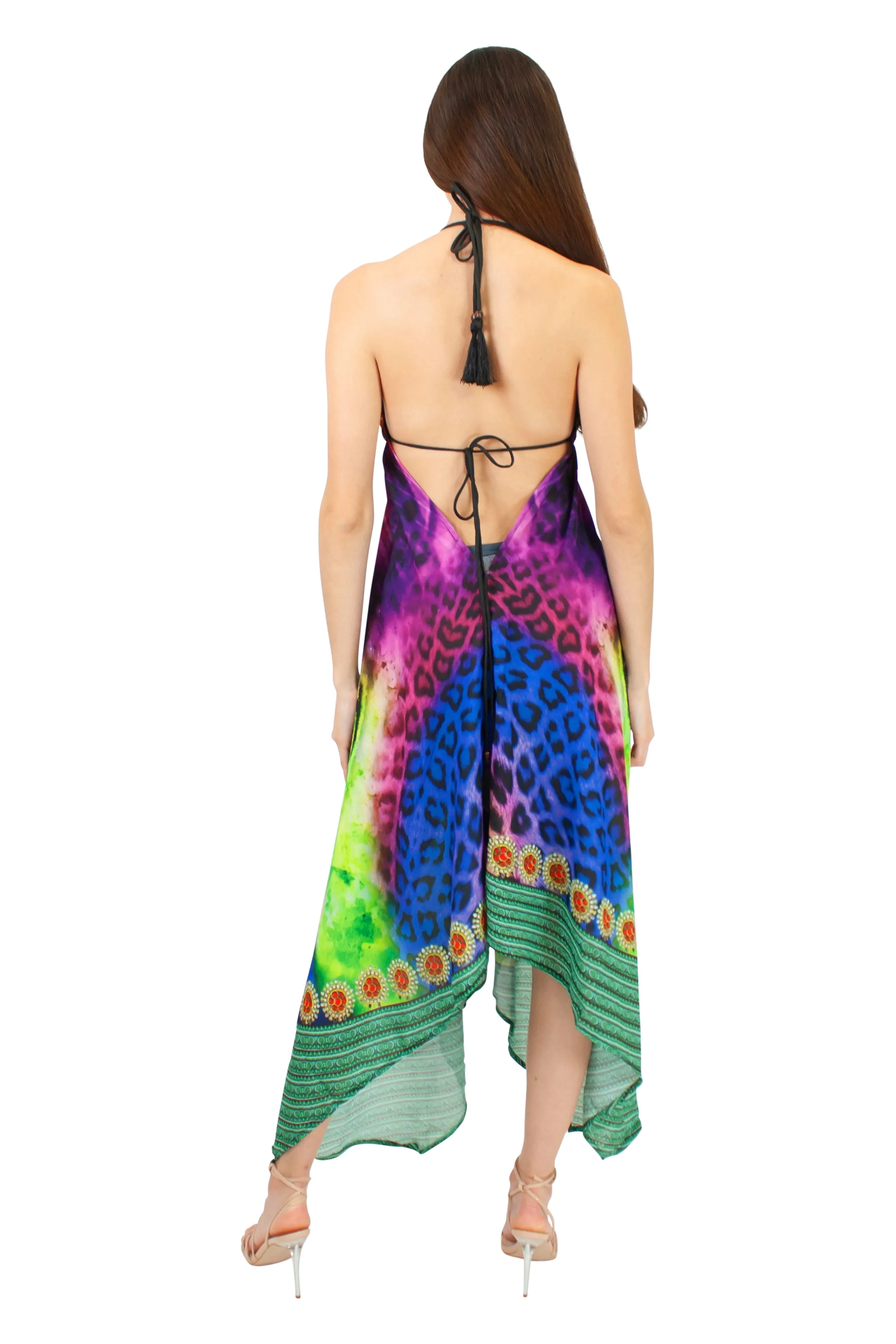 LD-104 Dress in Purple Mix