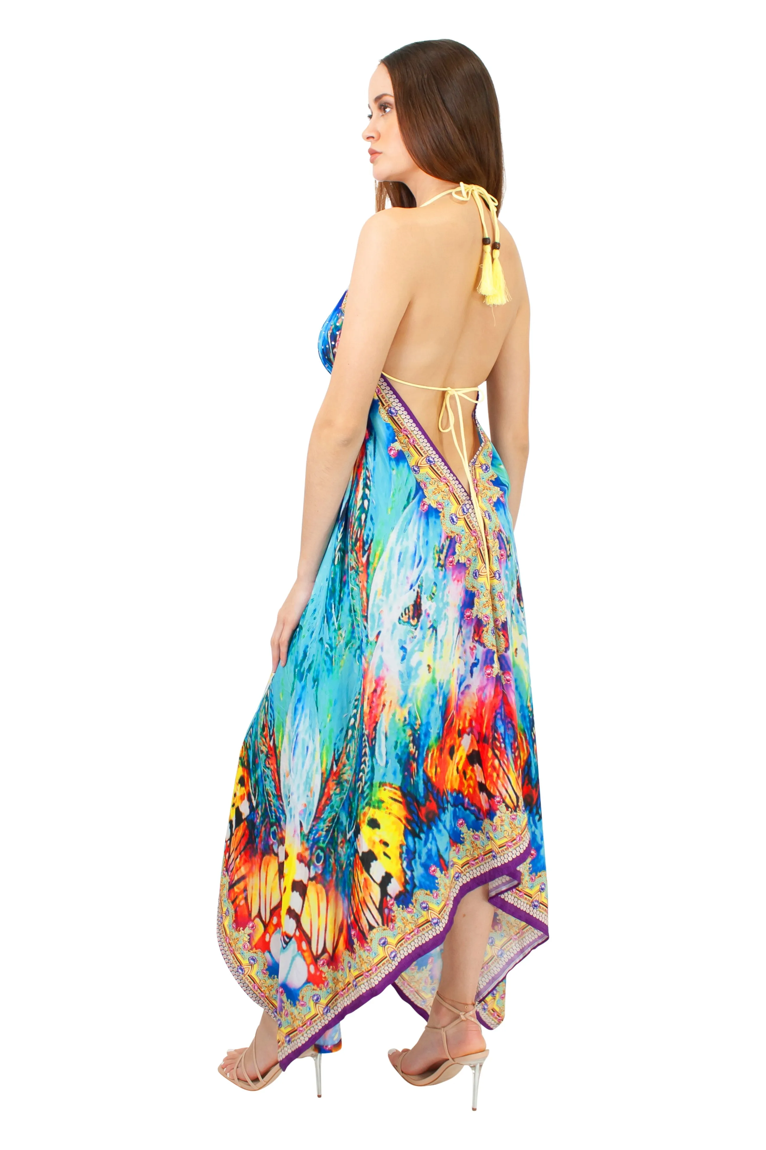LD-104 Dress in Purple Mix