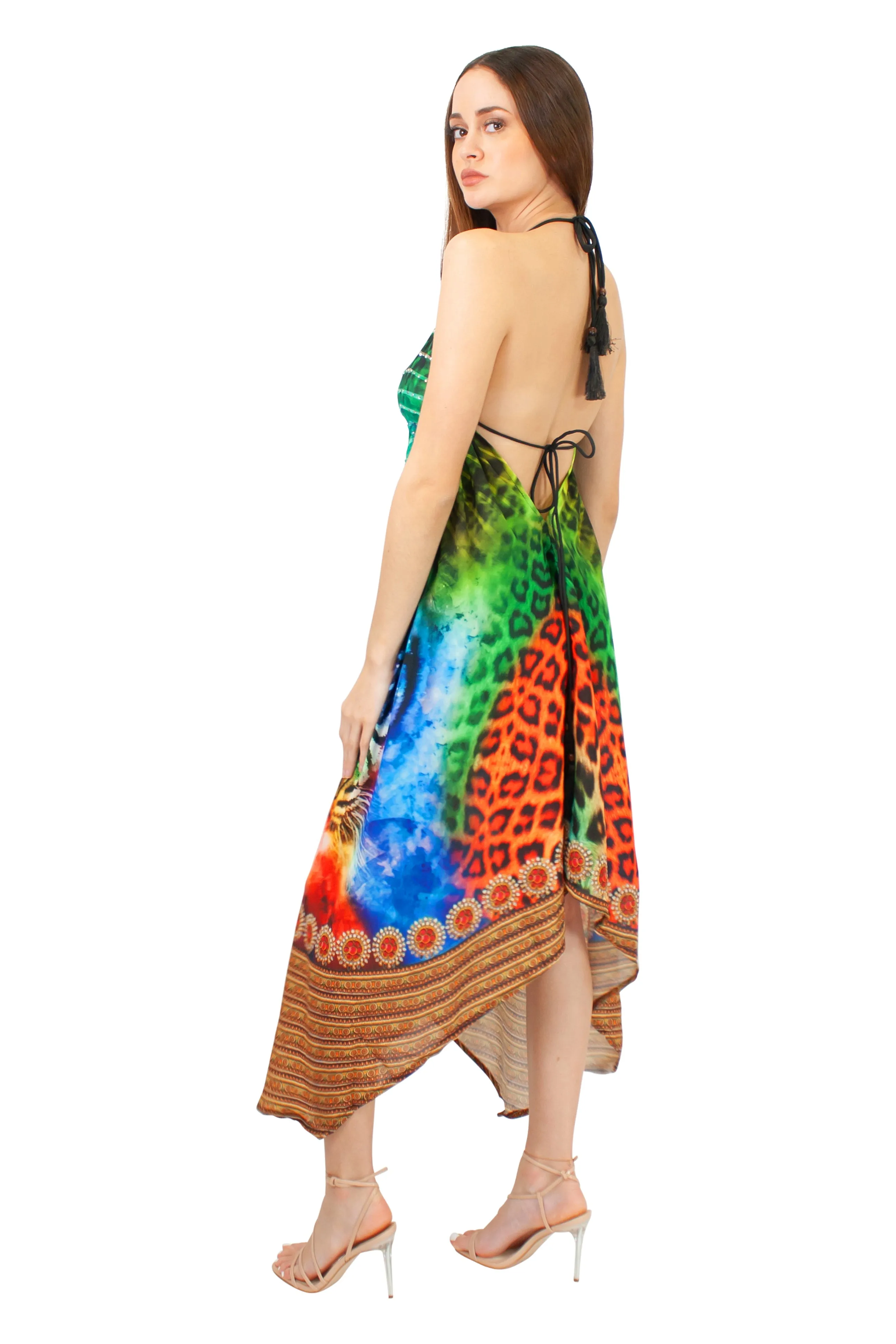 LD-104 Dress in Purple Mix