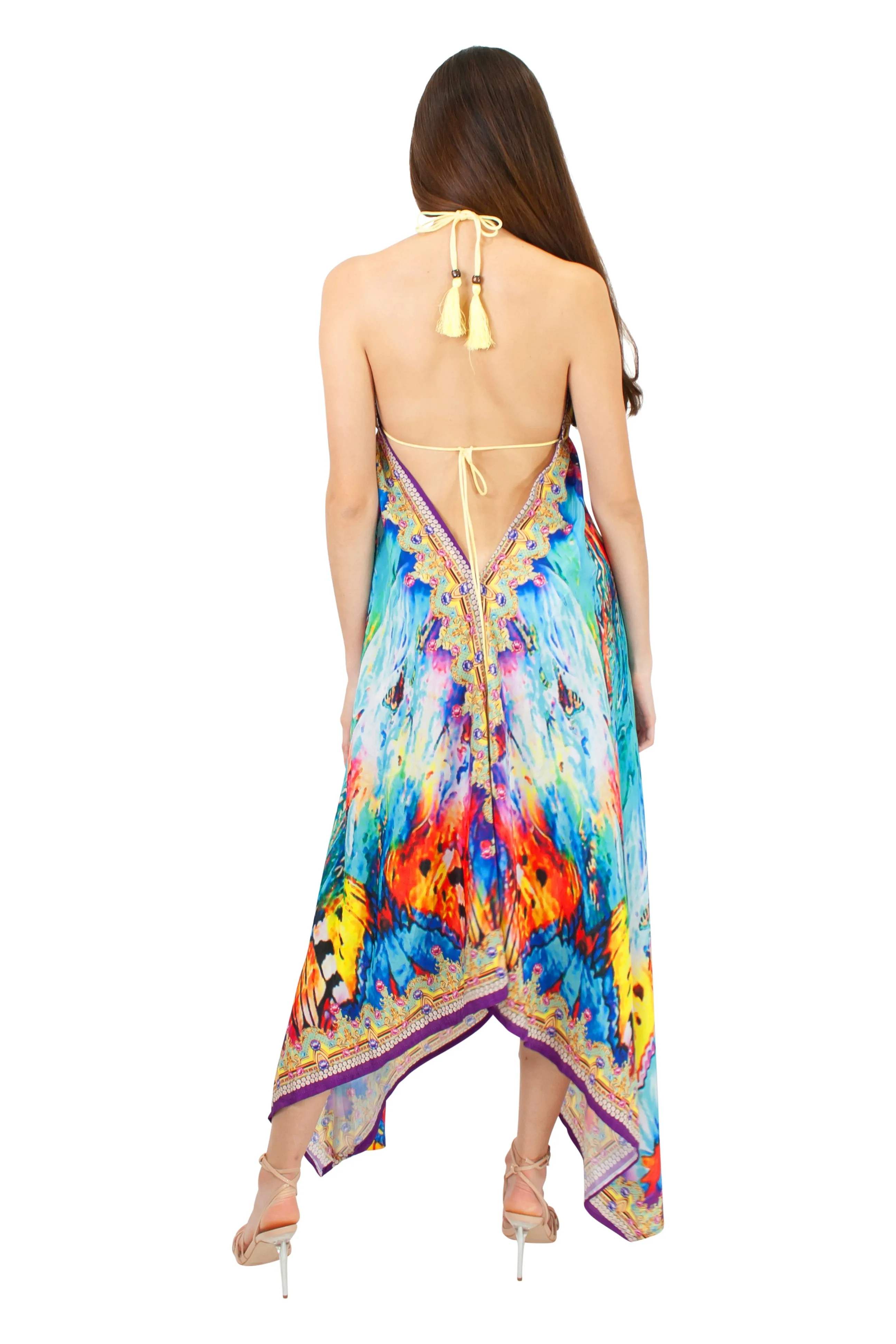 LD-104 Dress in Purple Mix