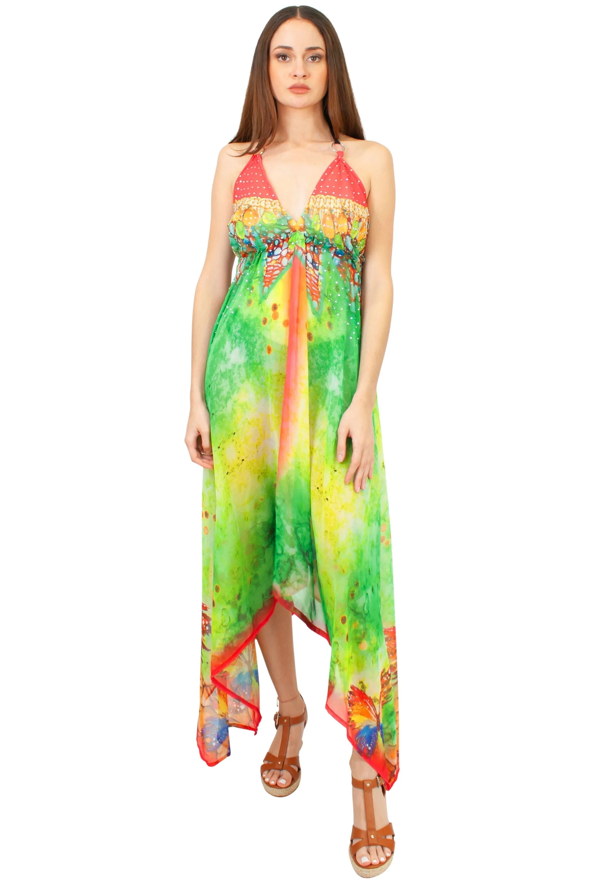 LD-104 Dress in Red Mix