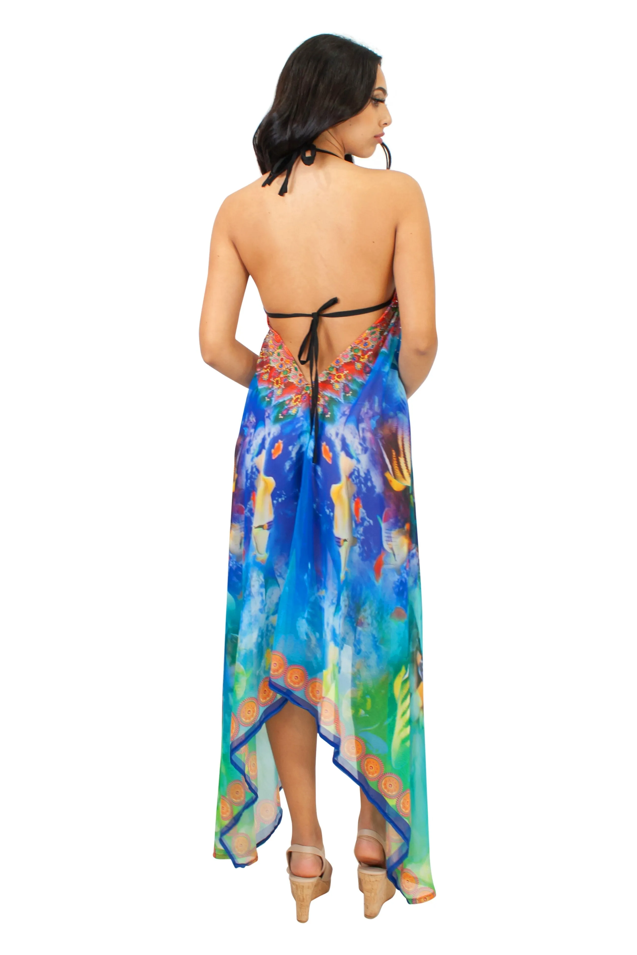 LD-104 Dress in Red Mix