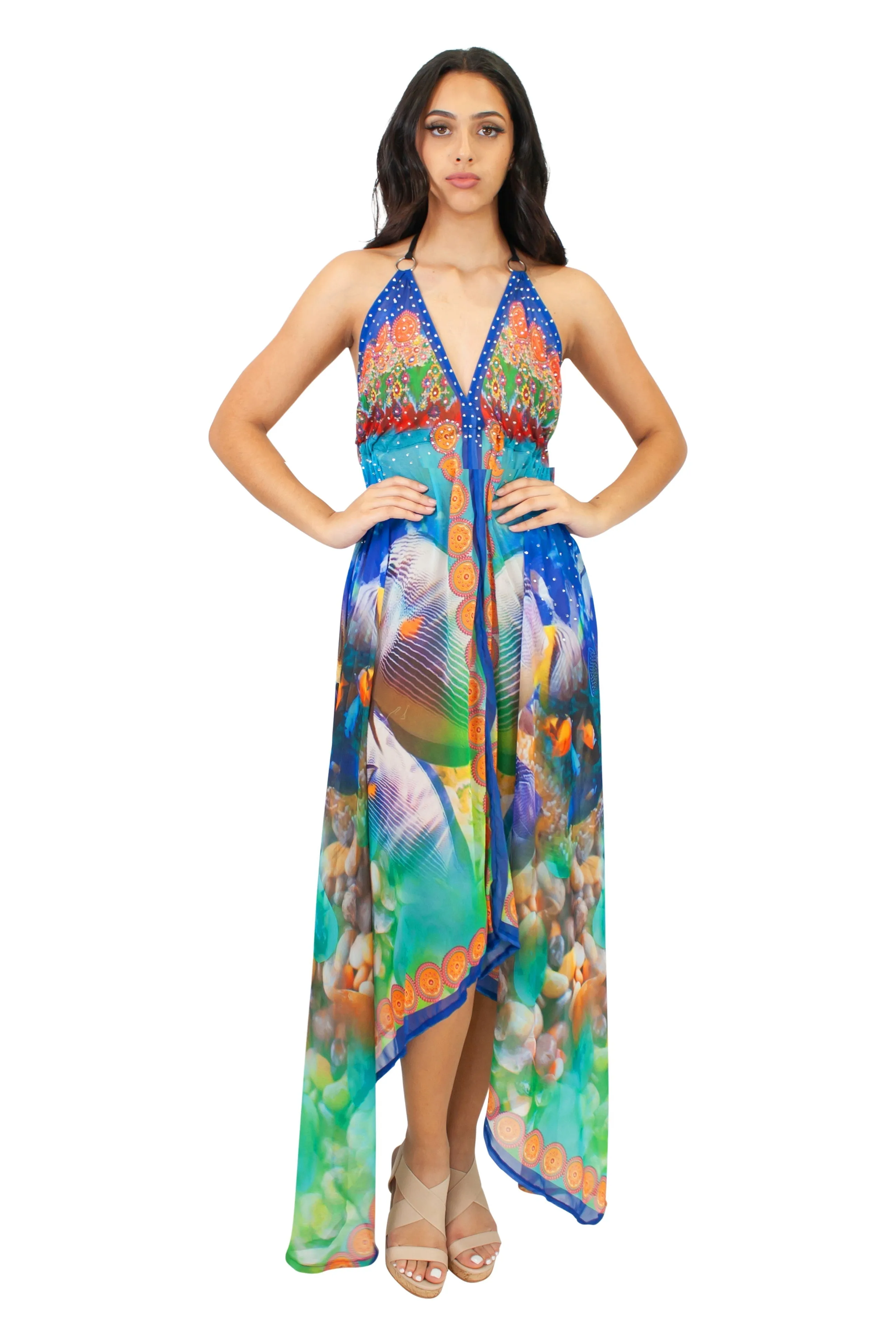 LD-104 Dress in Red Mix