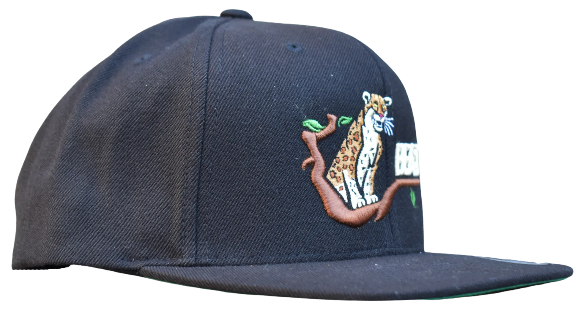 Leopard Beast Black Snapback Cap