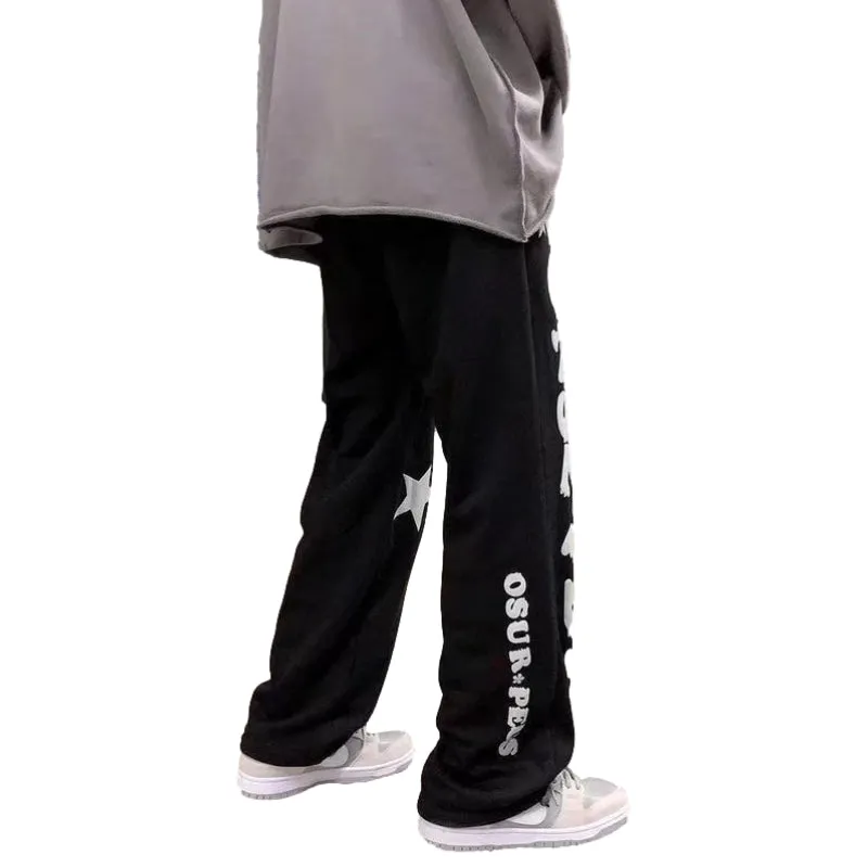 Letter Print Loose Sweatpants