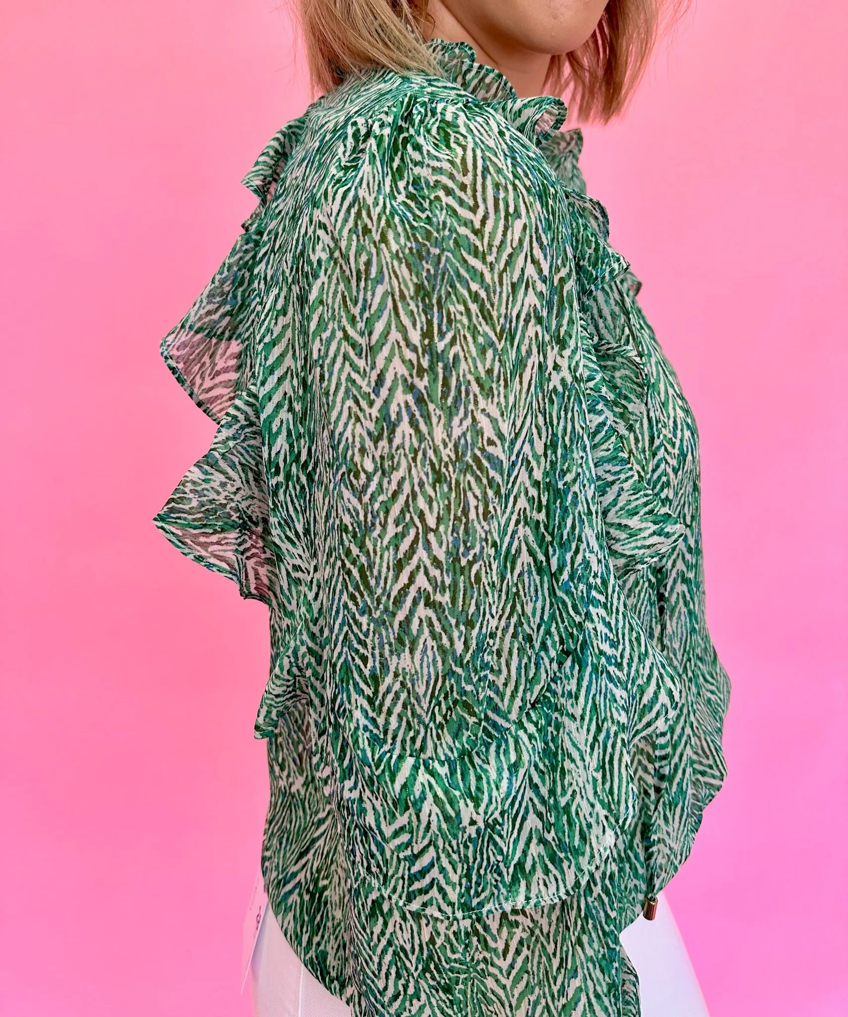 Lily Floral Flutter Blouse