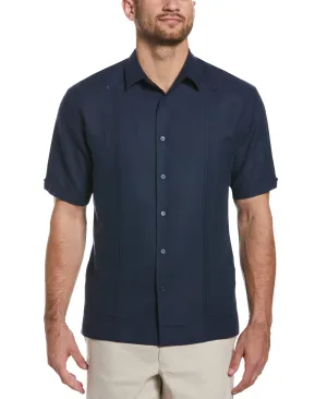Linen Blend No-Pocket Guayabera Shirt
