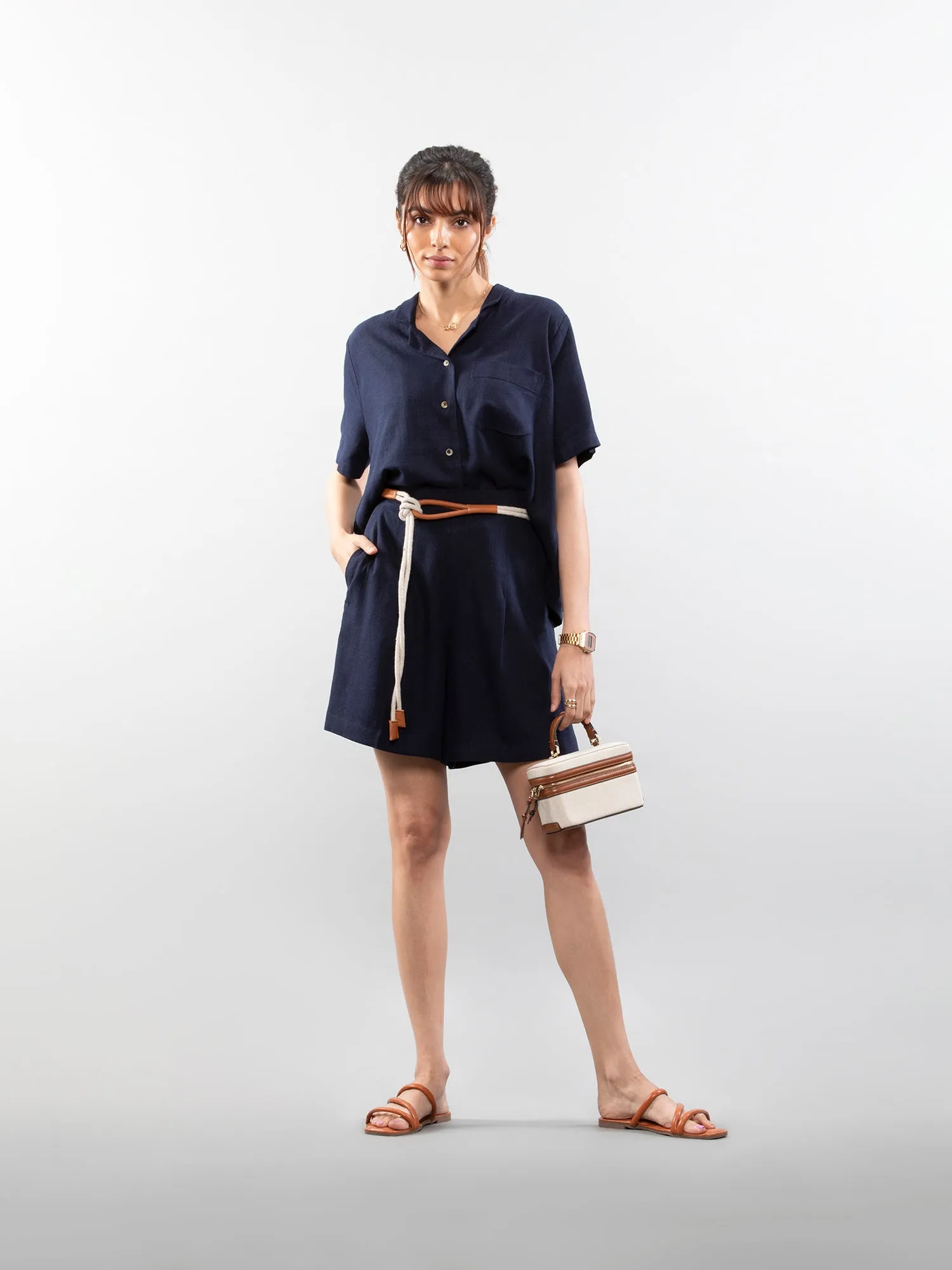 Linen shorts