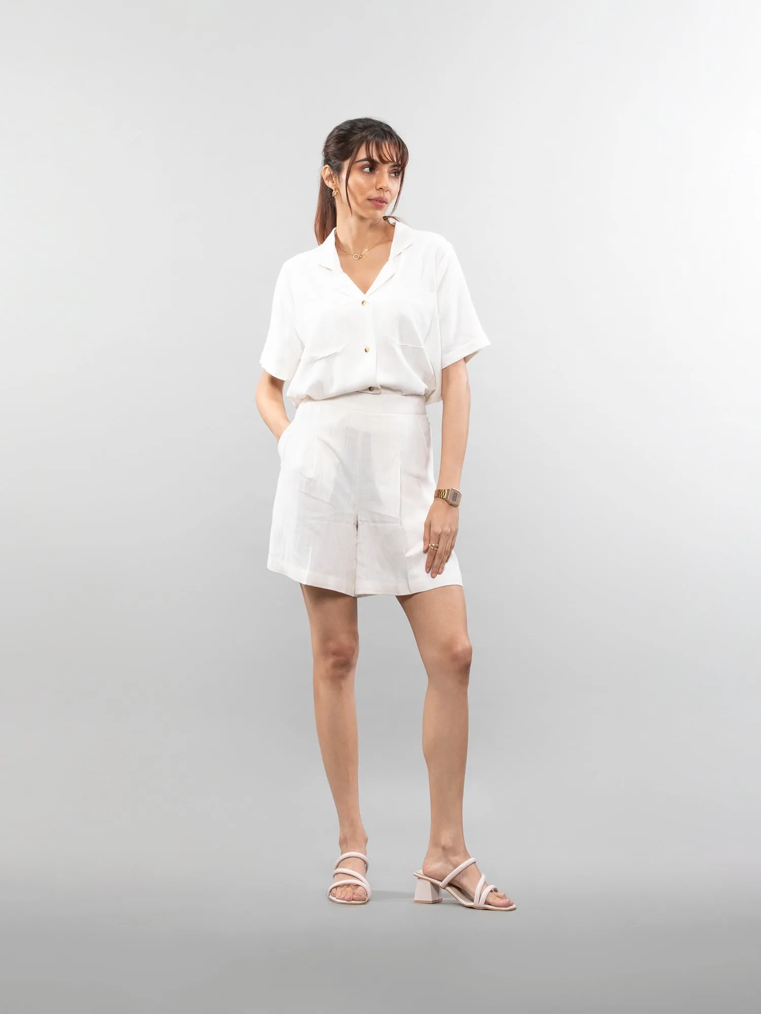Linen shorts