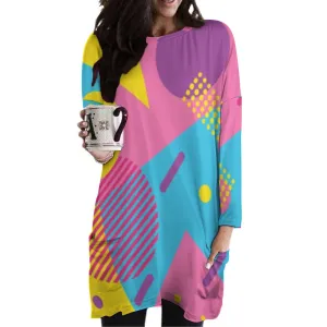 LOUD 90s Wallpaper Print Long sleeve T-shirt