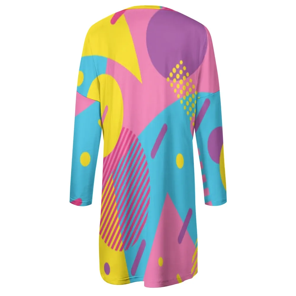 LOUD 90s Wallpaper Print Long sleeve T-shirt