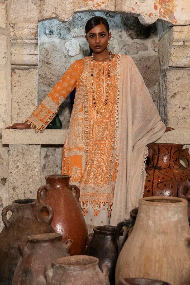 M221-011A-CU | Sana Safinaz Muzlin Spring Collection 2022 Vol 1  | Unstitched Printed Lawn Suits