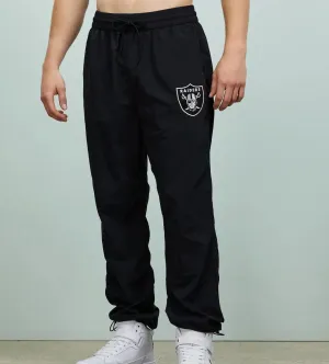 Majestic Mens Black Las Vegas Raiders Open Hem Toggle Trackies Size Medium (New)