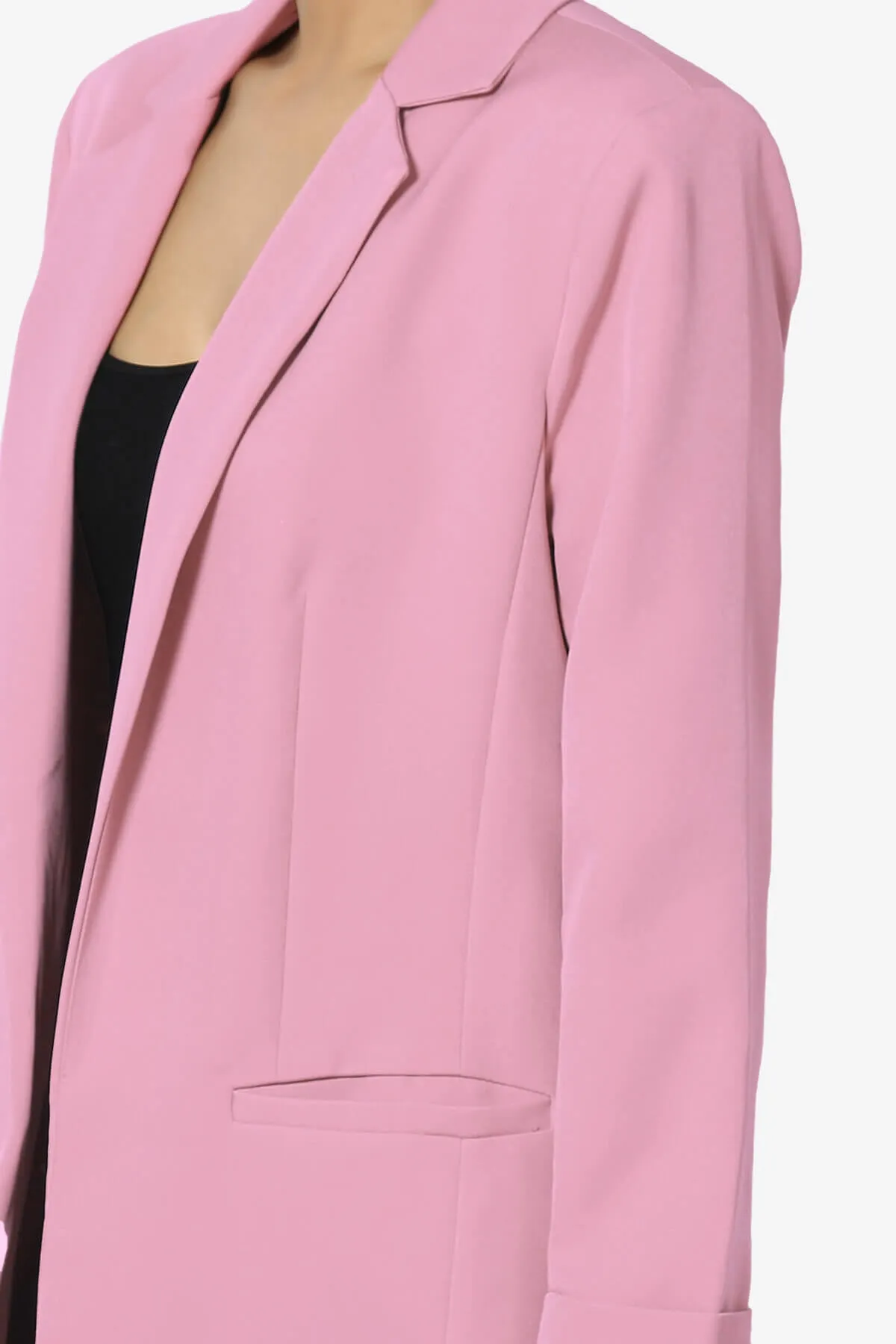 Malory Cuffed Sleeve Open Front Blazer