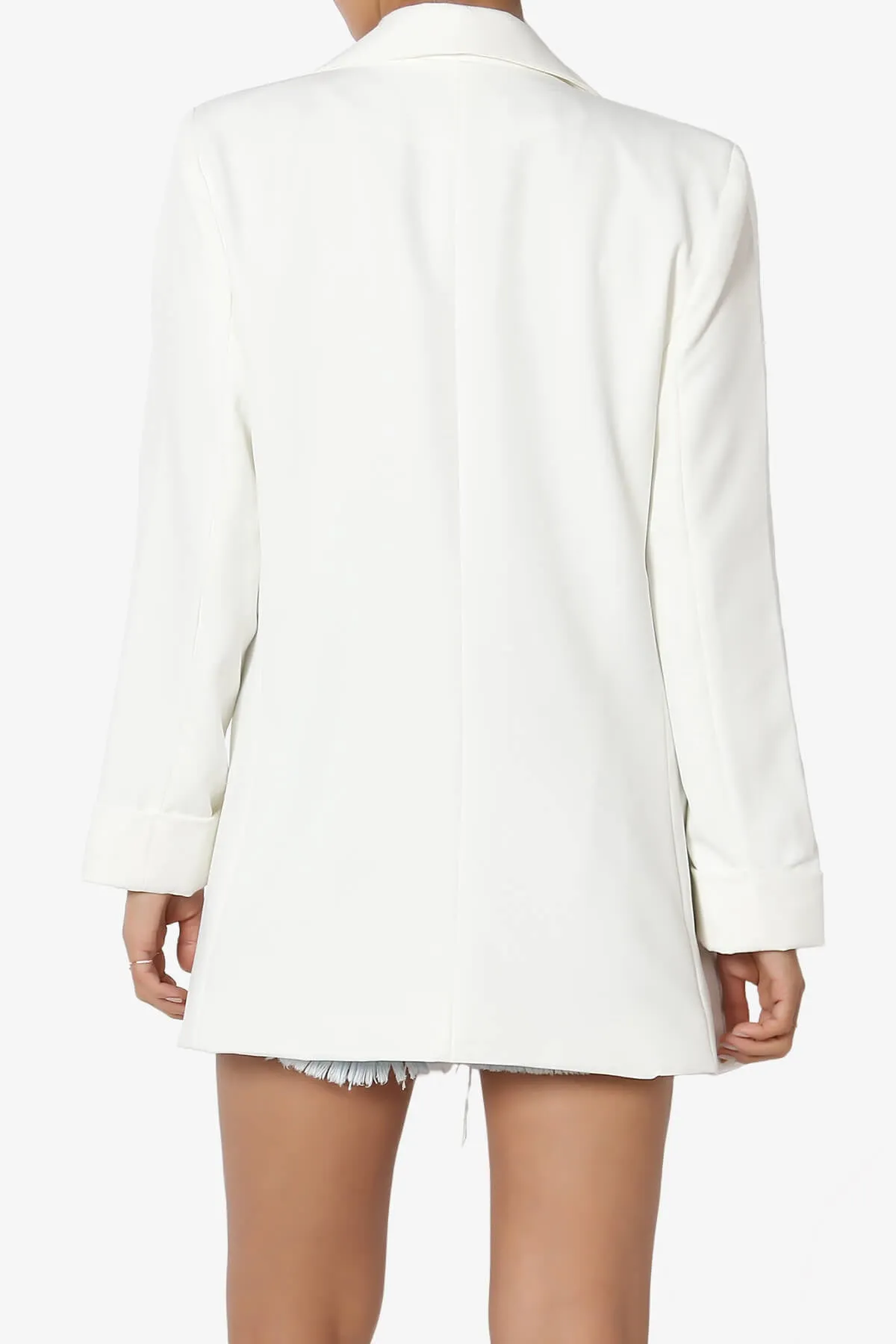 Malory Cuffed Sleeve Open Front Blazer