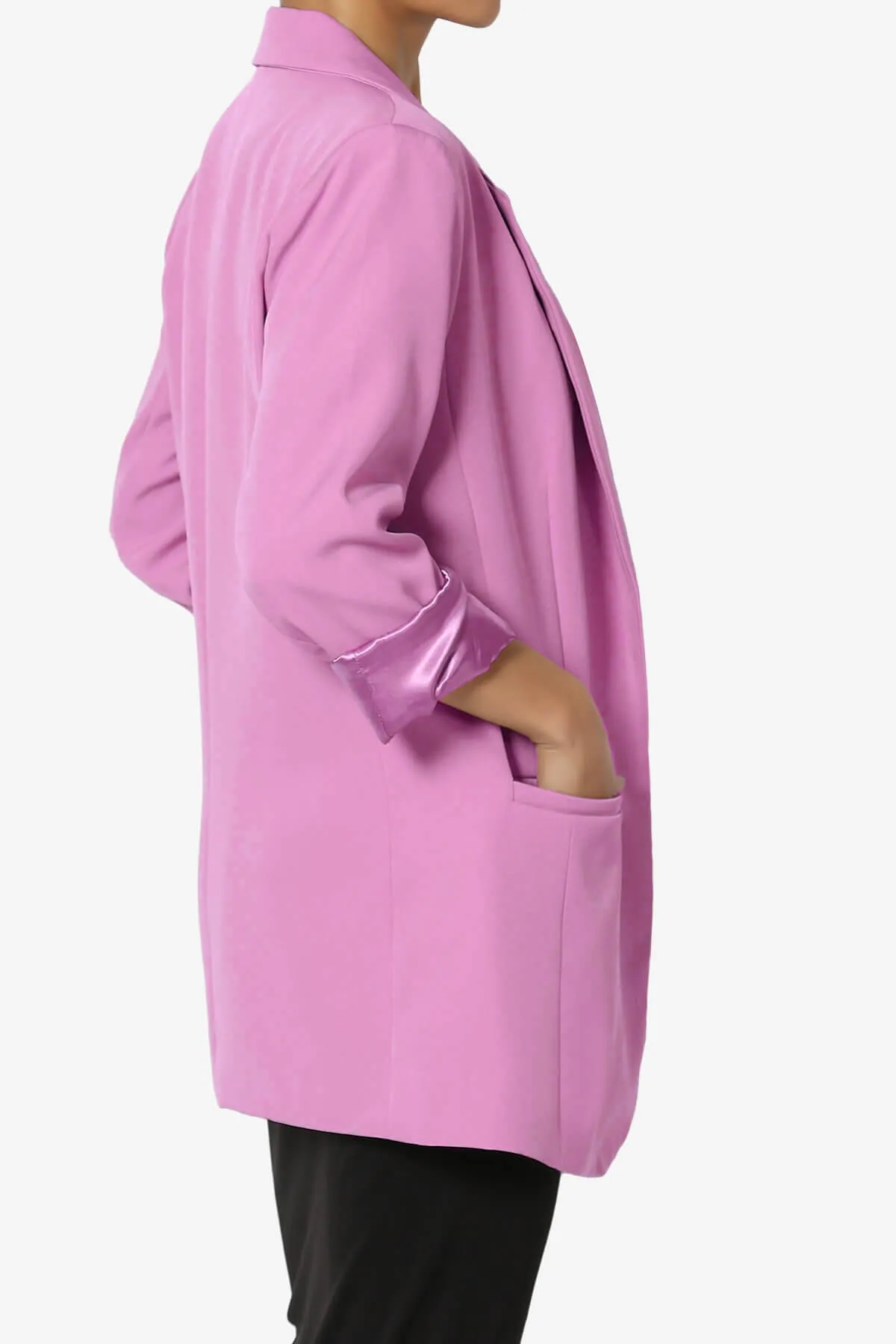 Malory Cuffed Sleeve Open Front Blazer