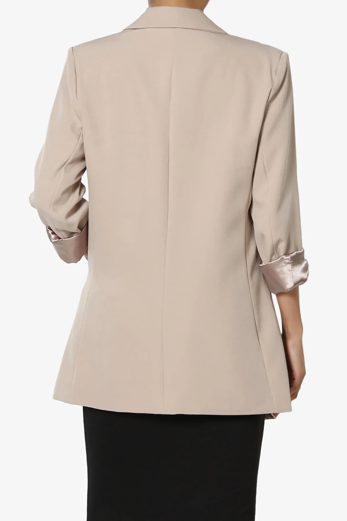 Malory Cuffed Sleeve Open Front Blazer