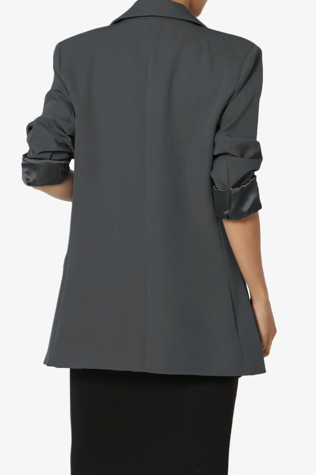 Malory Cuffed Sleeve Open Front Blazer