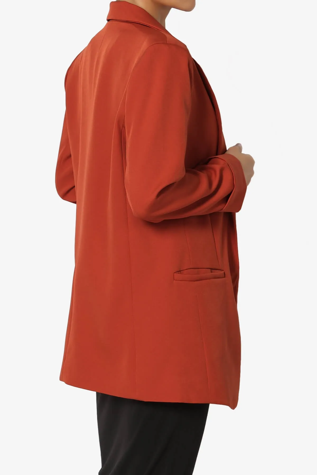 Malory Cuffed Sleeve Open Front Blazer