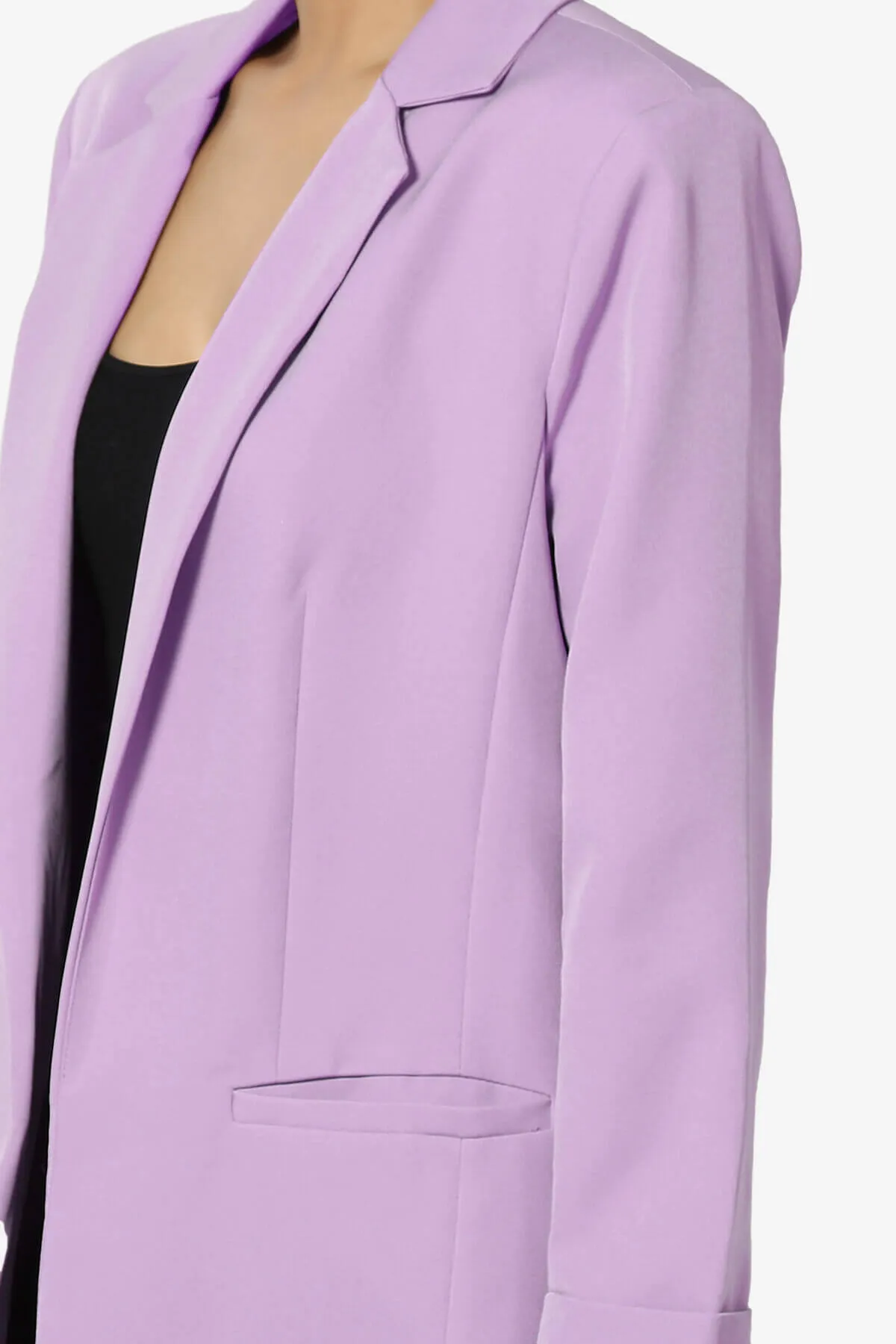 Malory Cuffed Sleeve Open Front Blazer