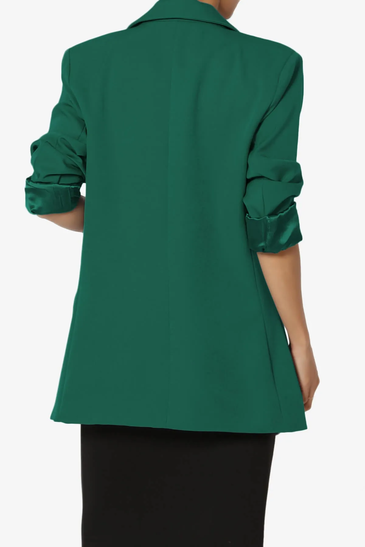Malory Cuffed Sleeve Open Front Blazer