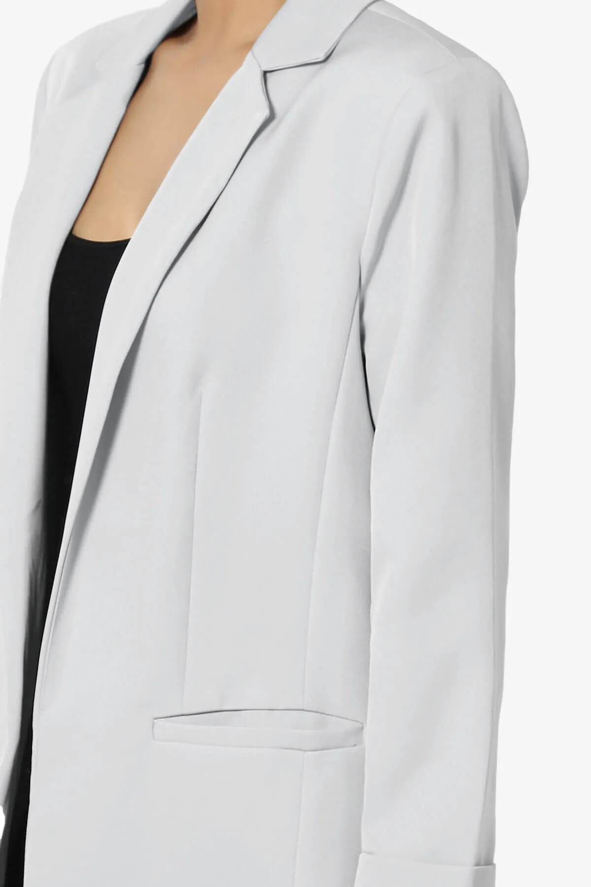 Malory Cuffed Sleeve Open Front Blazer