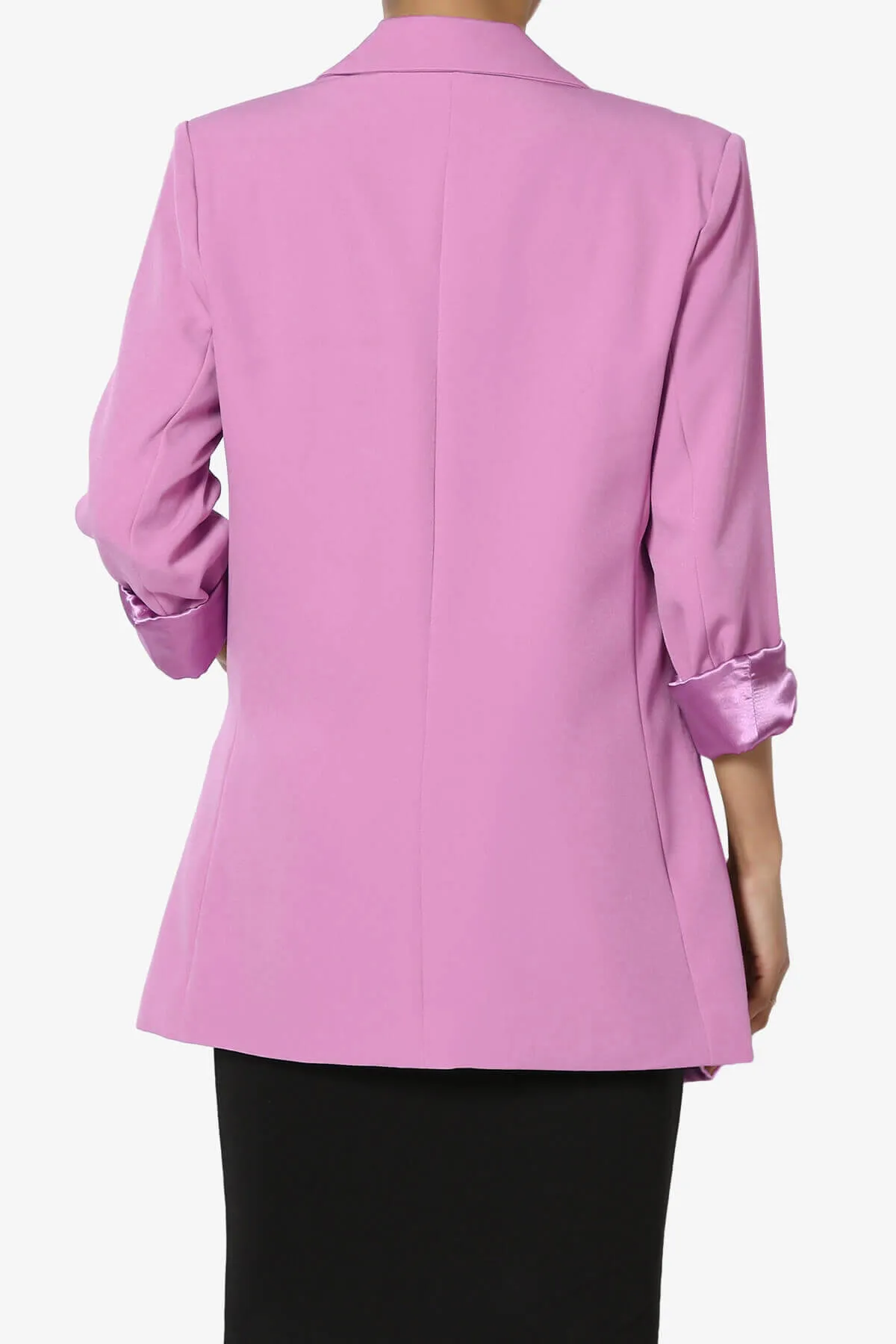 Malory Cuffed Sleeve Open Front Blazer