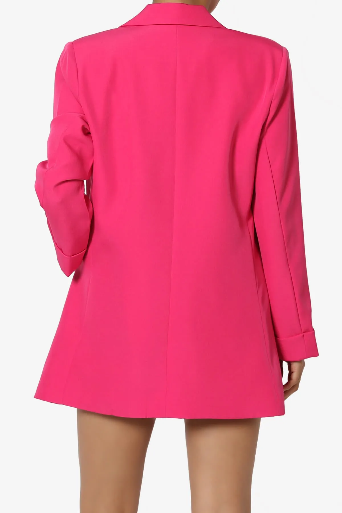 Malory Cuffed Sleeve Open Front Blazer