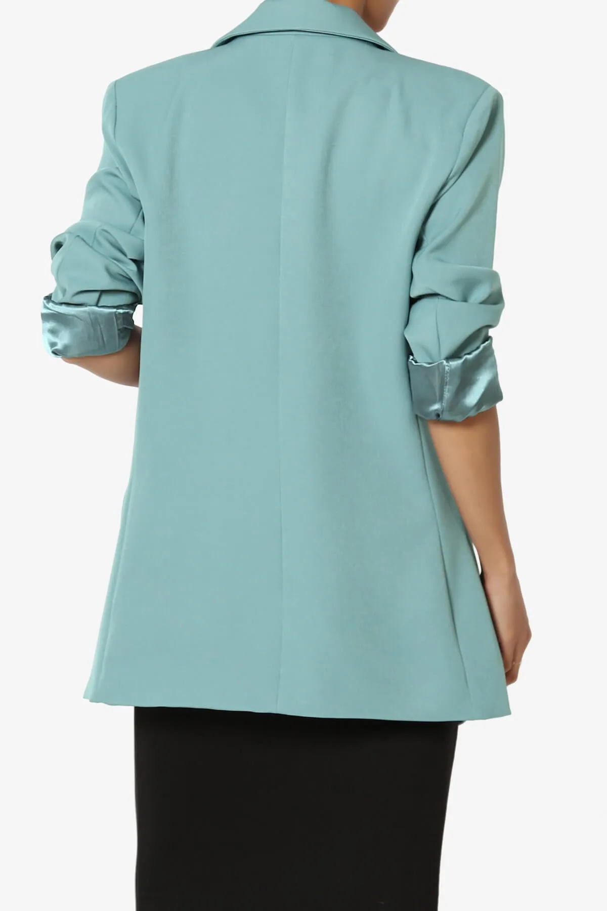 Malory Cuffed Sleeve Open Front Blazer