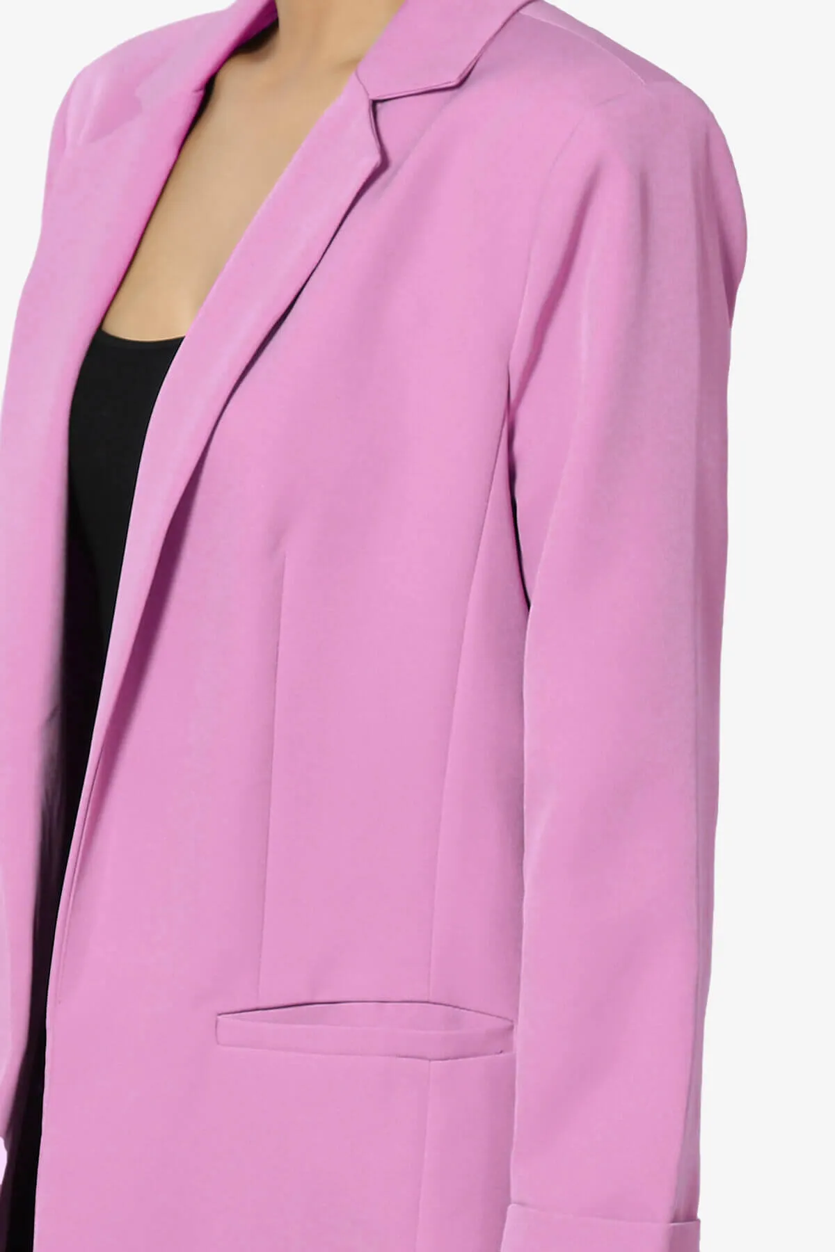Malory Cuffed Sleeve Open Front Blazer