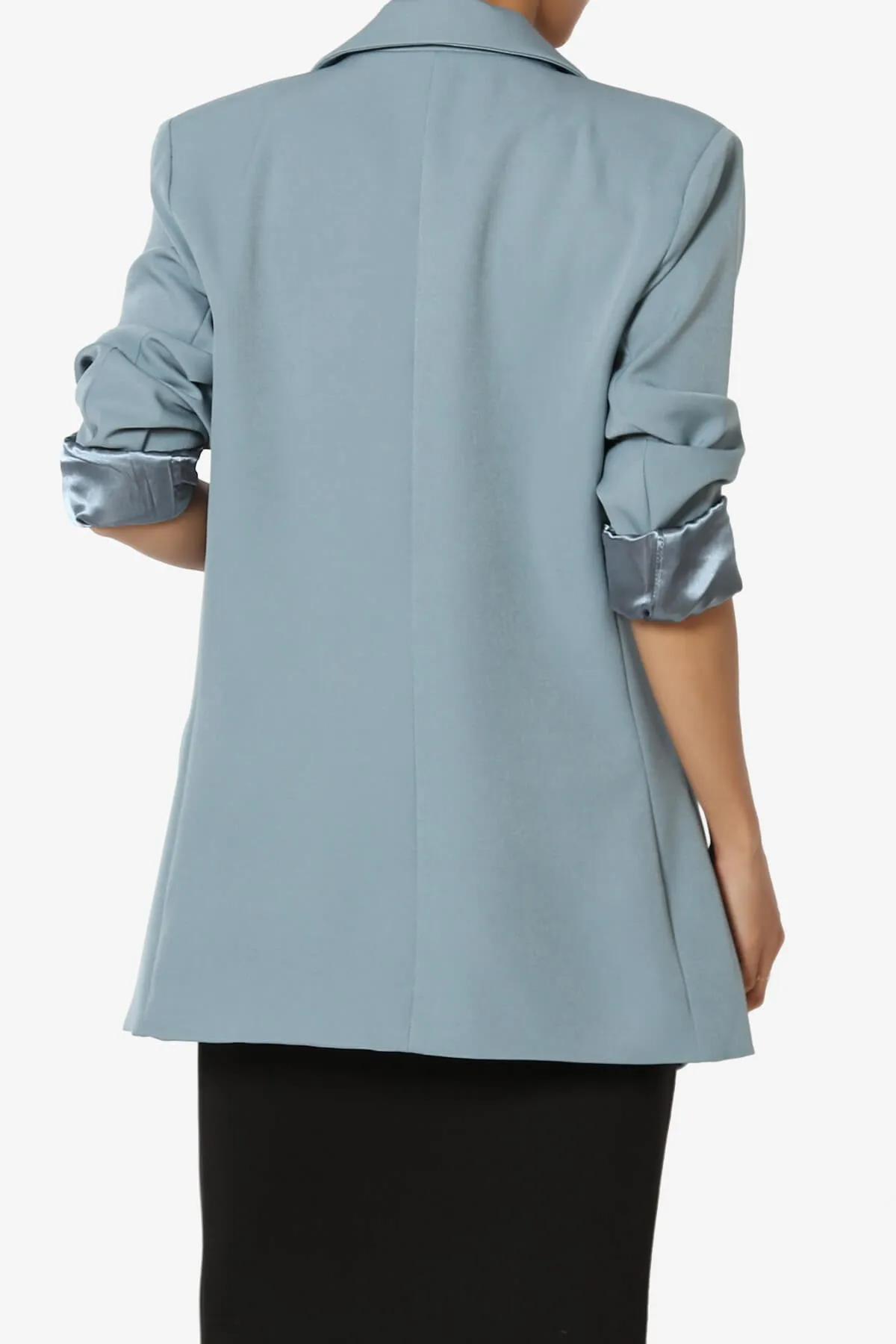 Malory Cuffed Sleeve Open Front Blazer