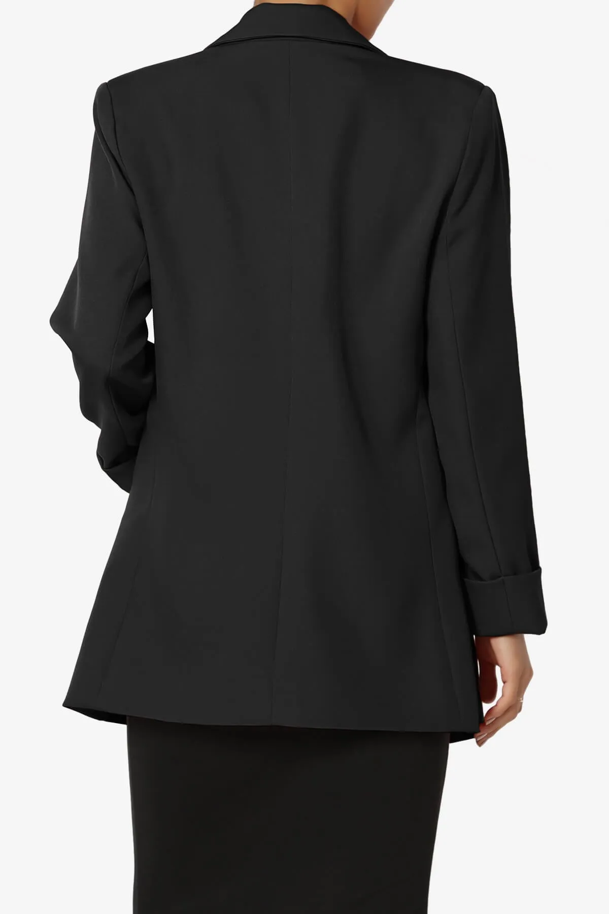 Malory Cuffed Sleeve Open Front Blazer