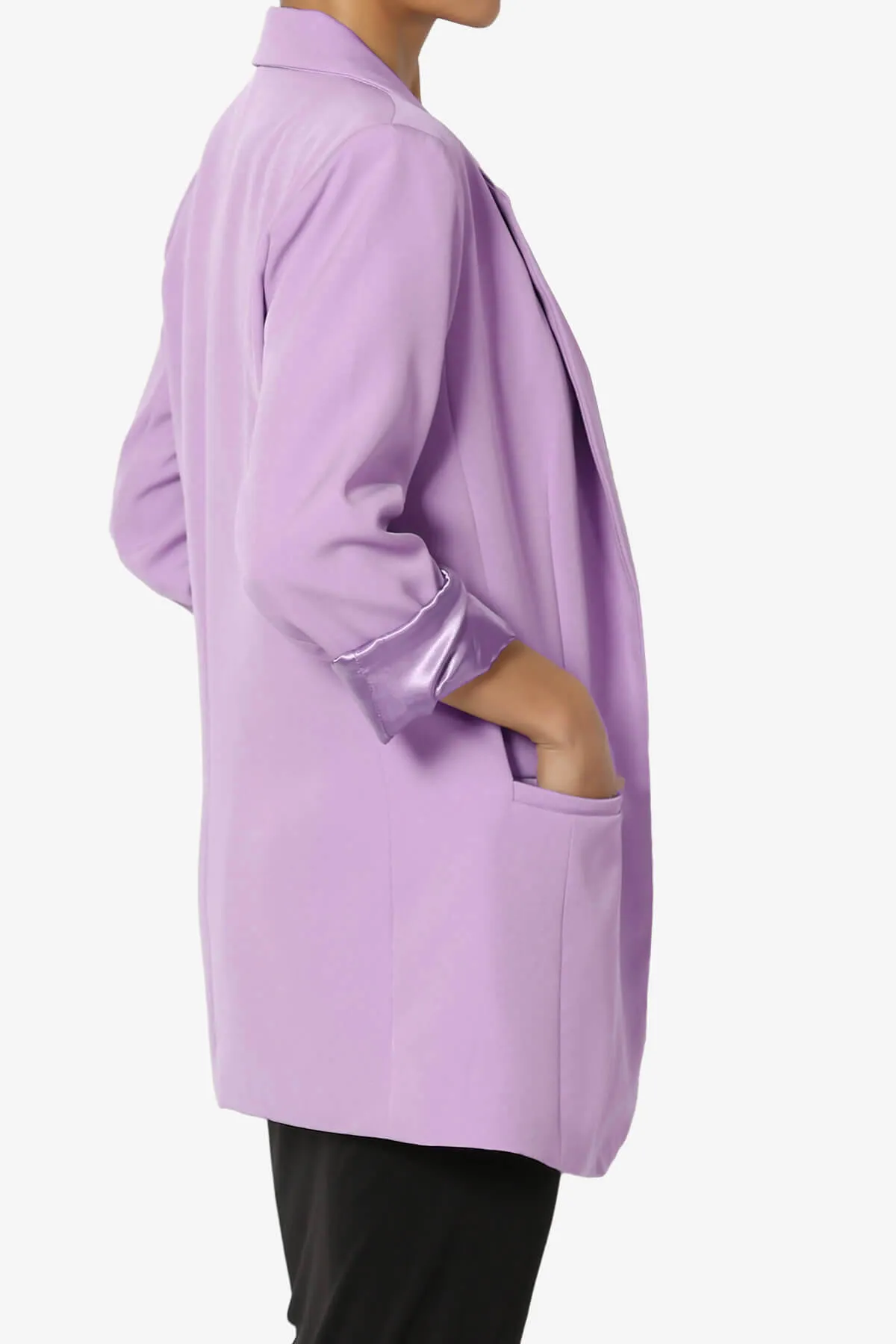 Malory Cuffed Sleeve Open Front Blazer