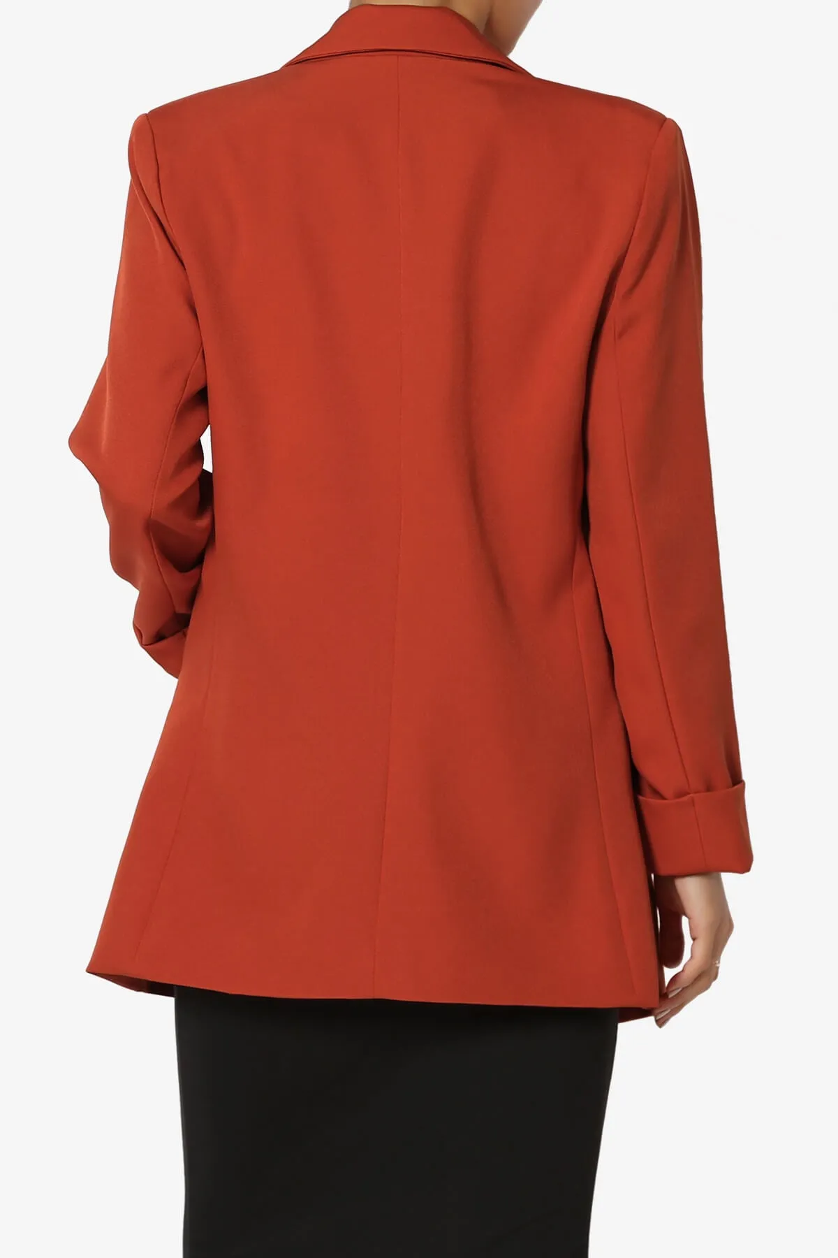 Malory Cuffed Sleeve Open Front Blazer