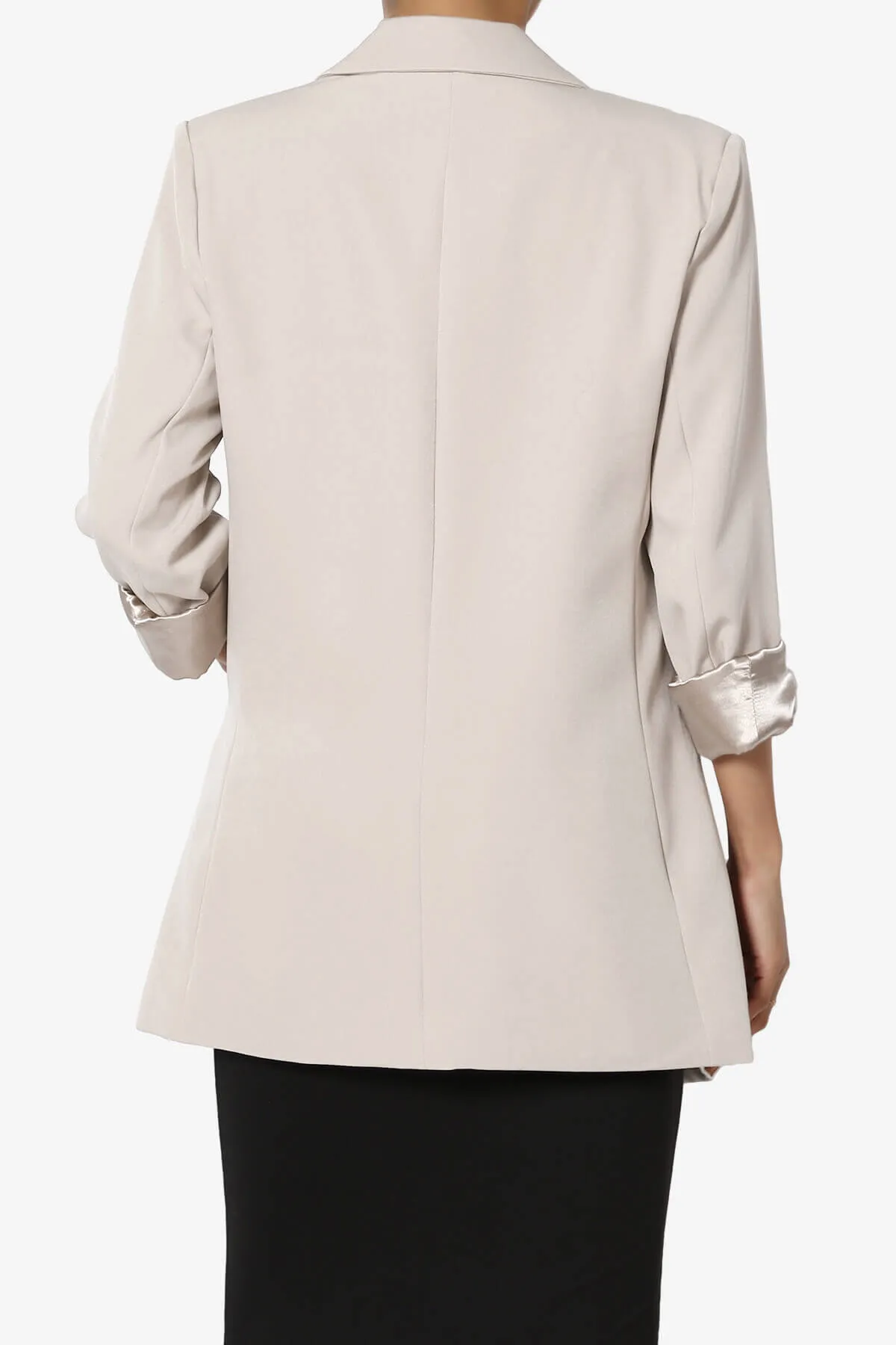 Malory Cuffed Sleeve Open Front Blazer
