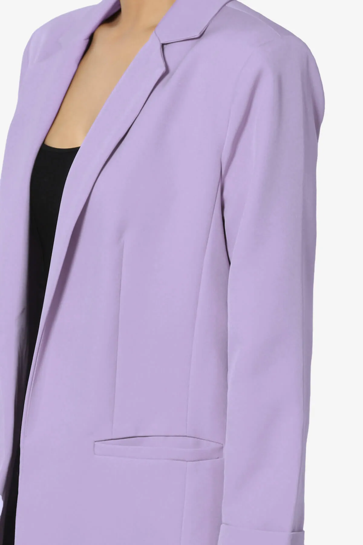 Malory Cuffed Sleeve Open Front Blazer