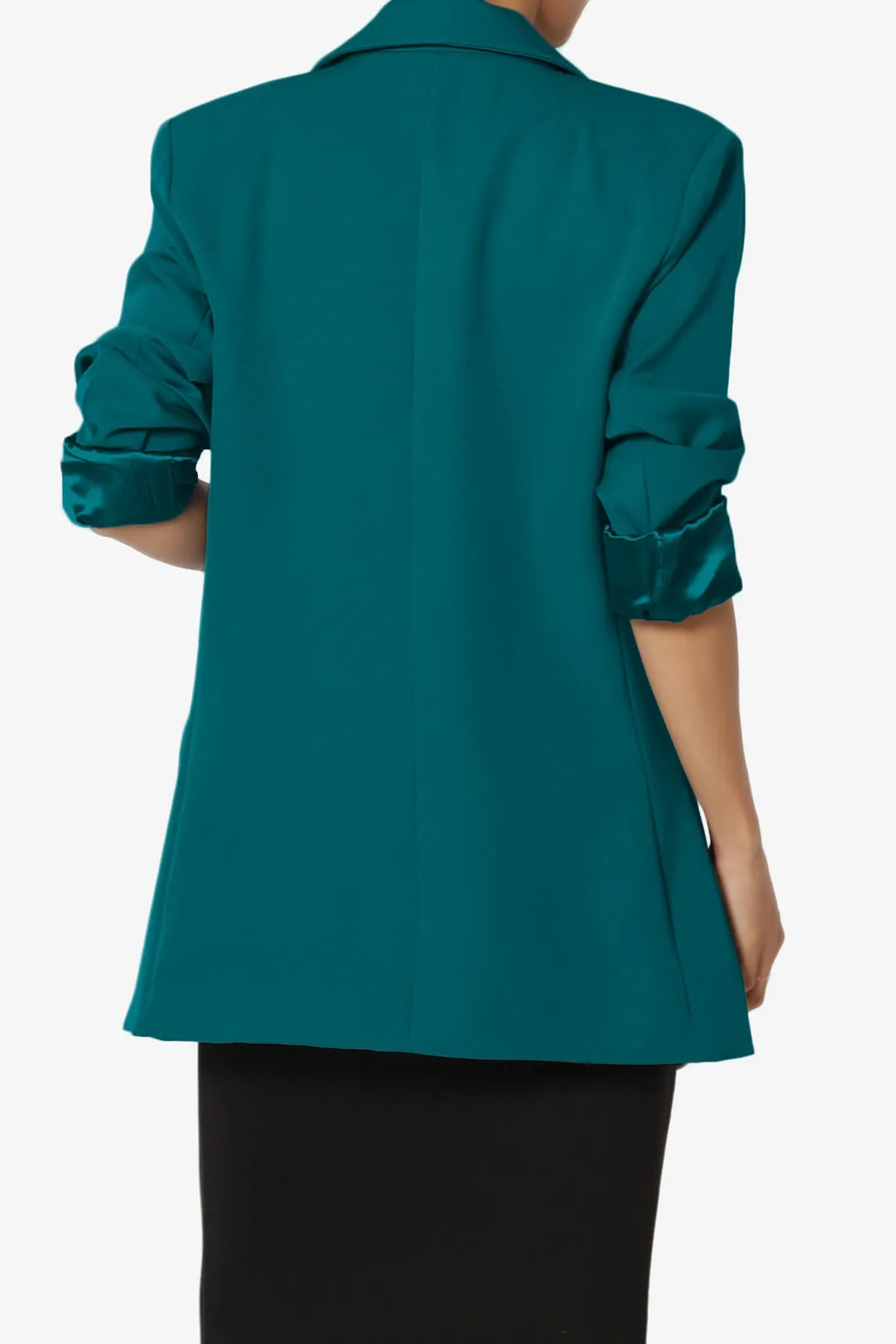 Malory Cuffed Sleeve Open Front Blazer