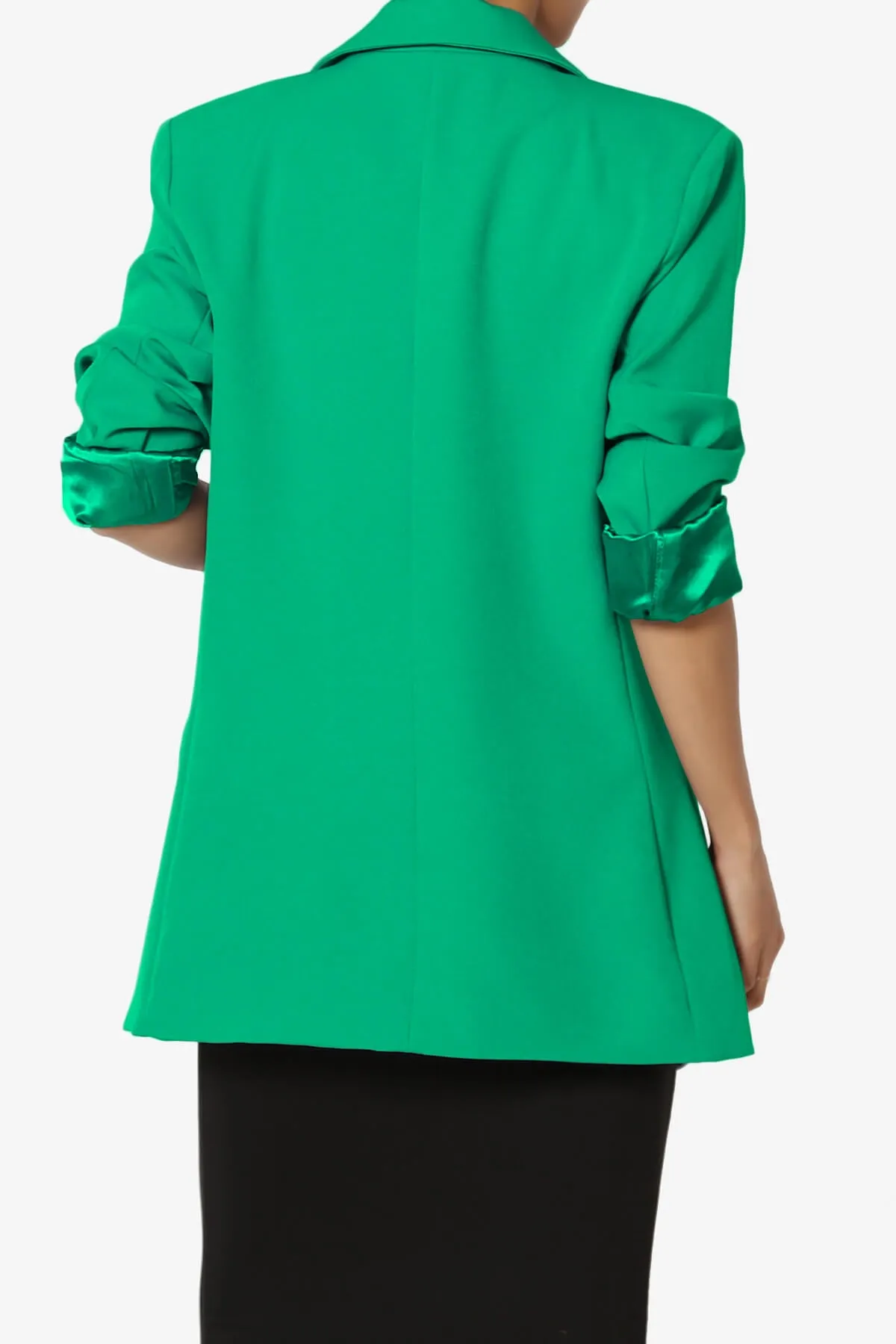 Malory Cuffed Sleeve Open Front Blazer
