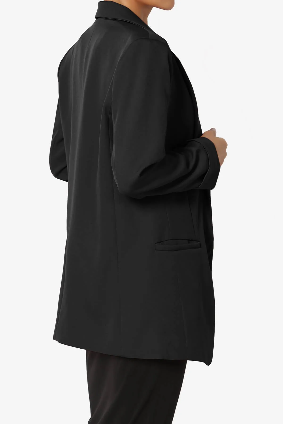 Malory Cuffed Sleeve Open Front Blazer