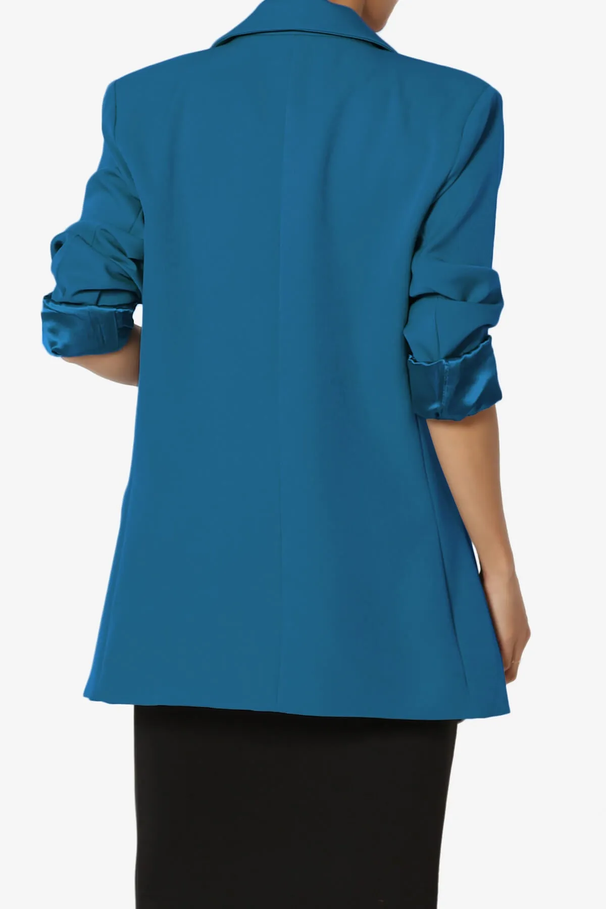 Malory Cuffed Sleeve Open Front Blazer